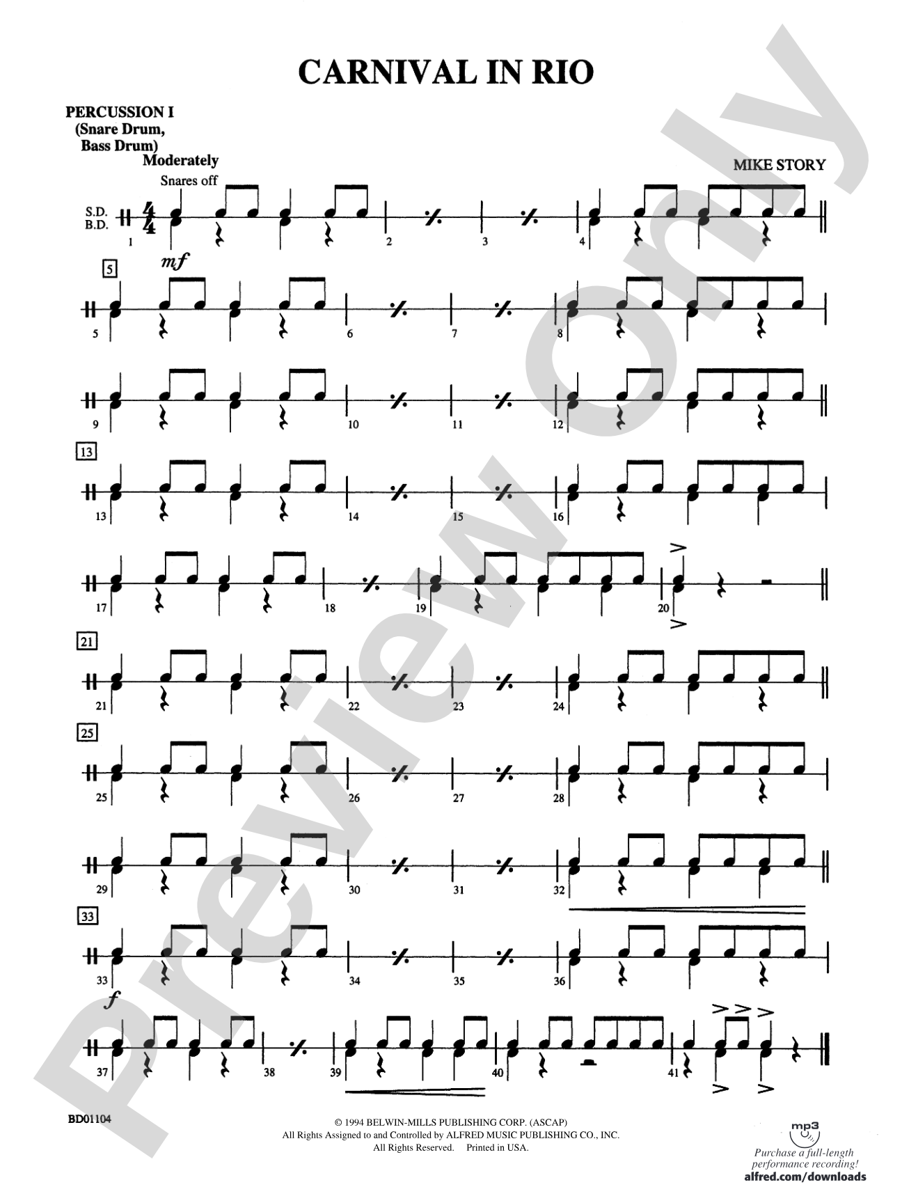 Carnival in Rio: 1st Percussion