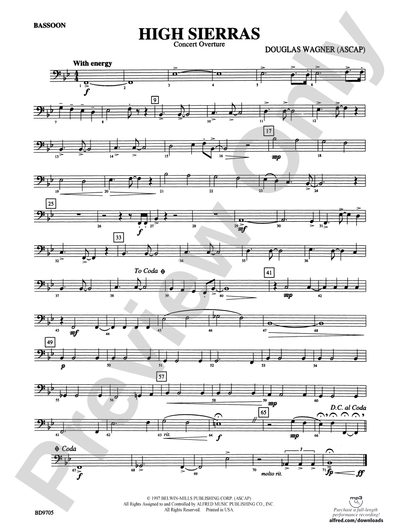 High Sierras: Bassoon