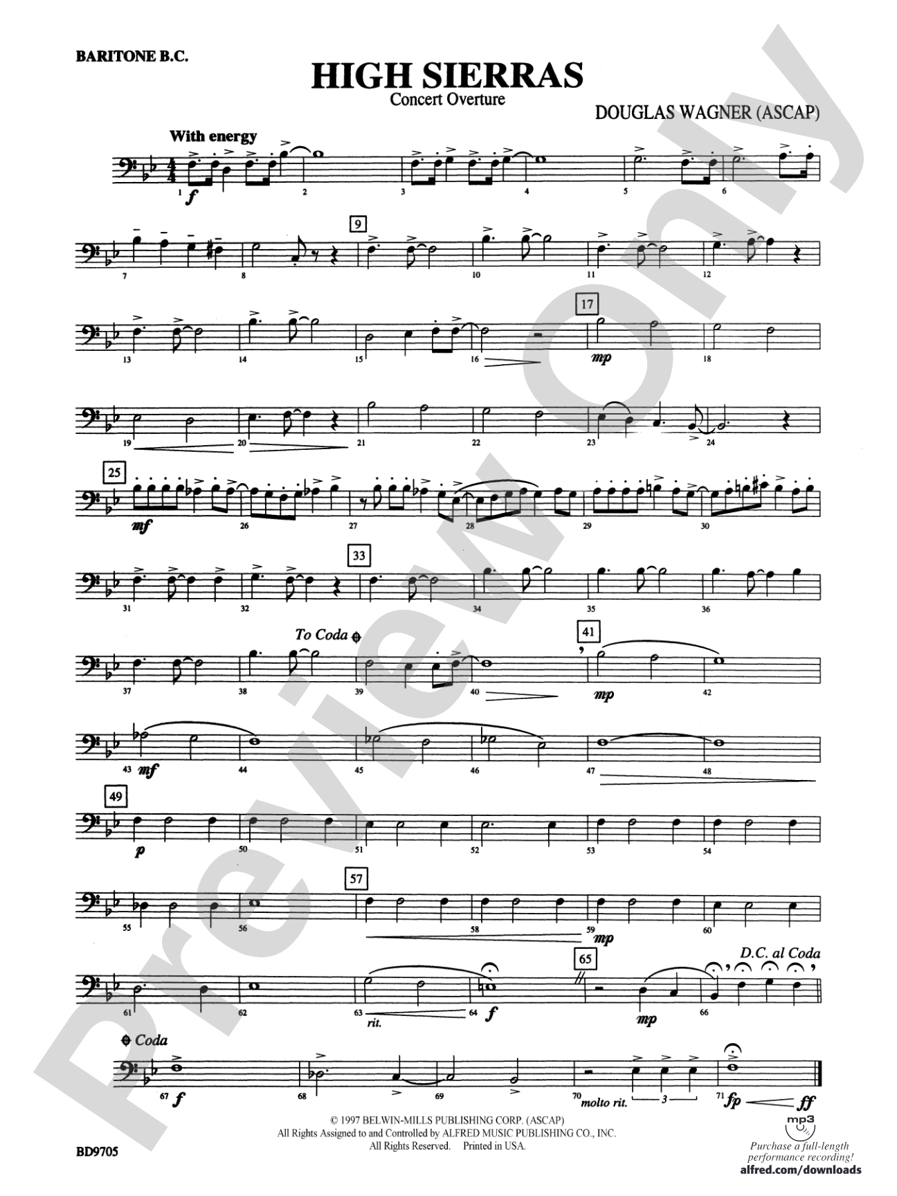 High Sierras: Baritone B.C.