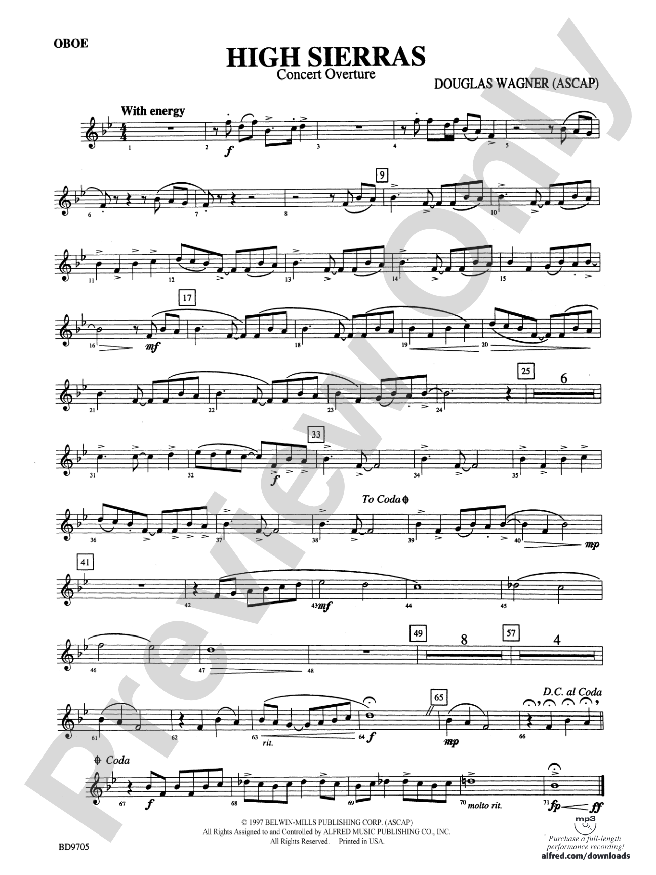 High Sierras: Oboe