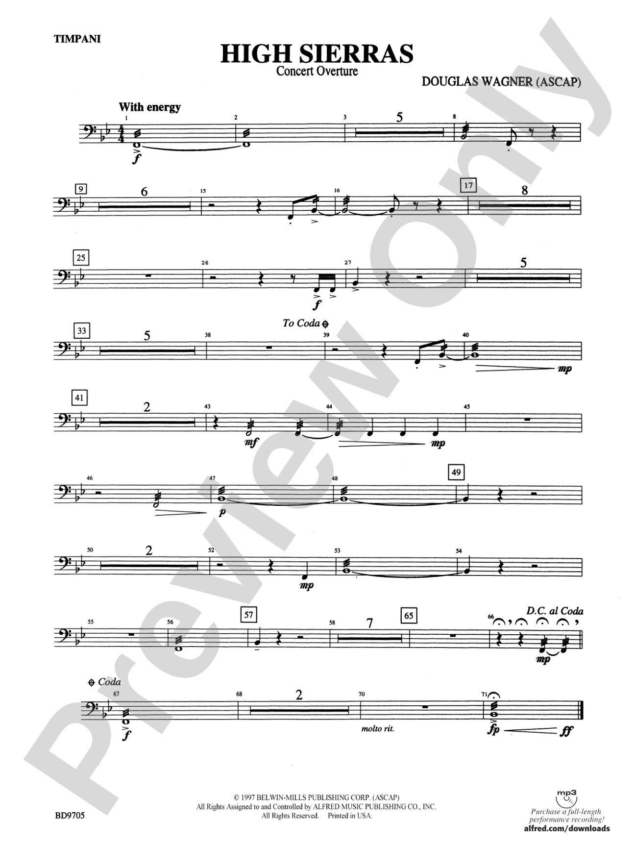 High Sierras: Timpani