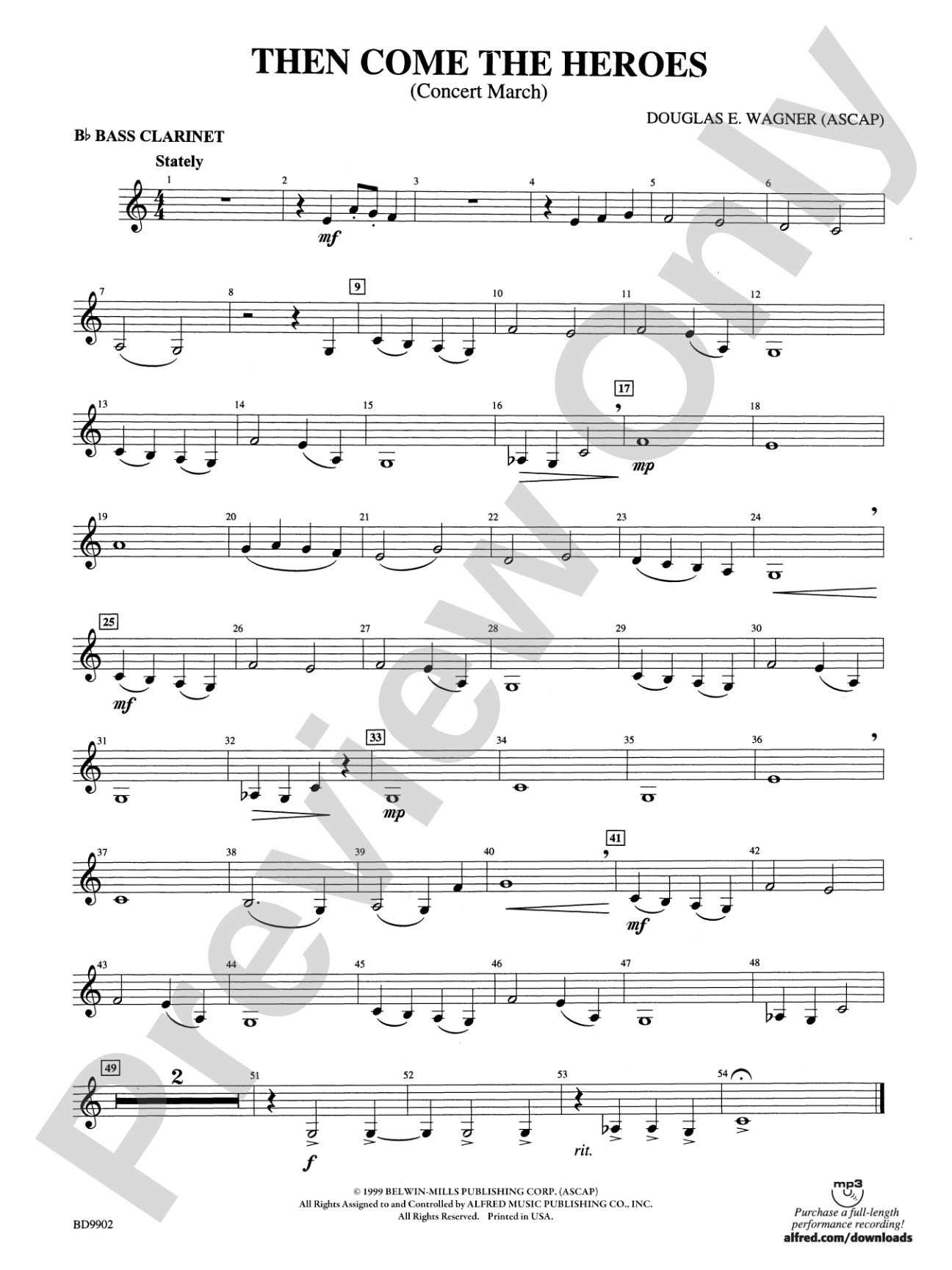 Then Come the Heroes: B-flat Bass Clarinet