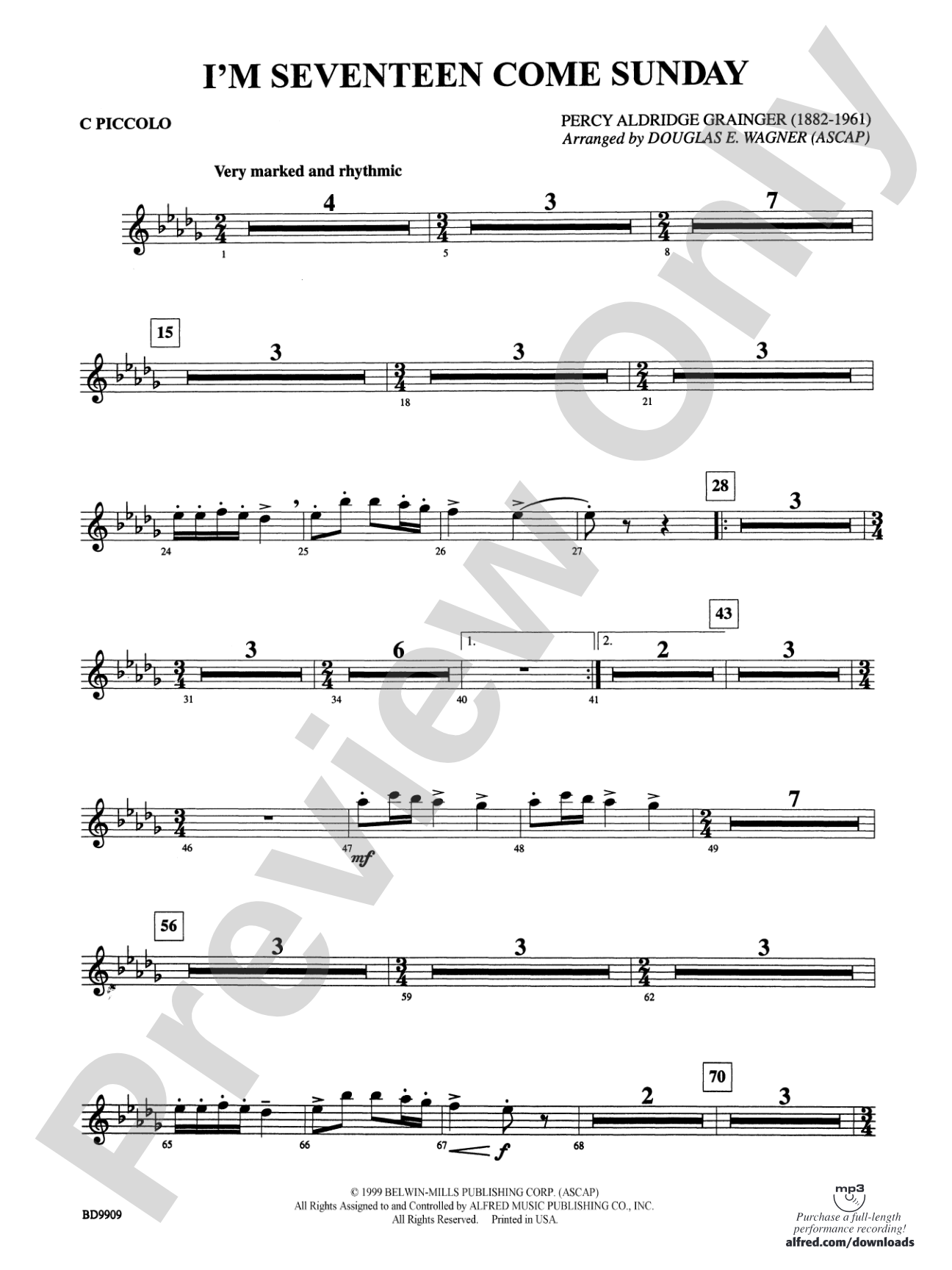 I'm Seventeen Come Sunday: Piccolo