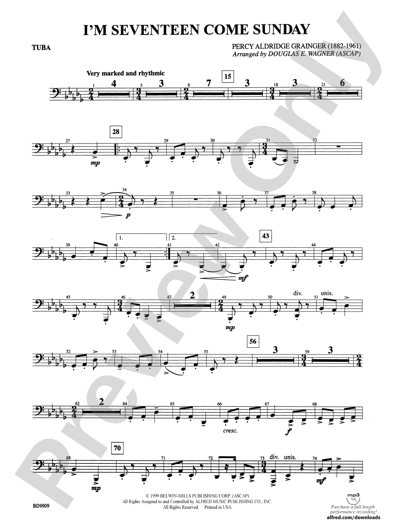 I'm Seventeen Come Sunday: Tuba