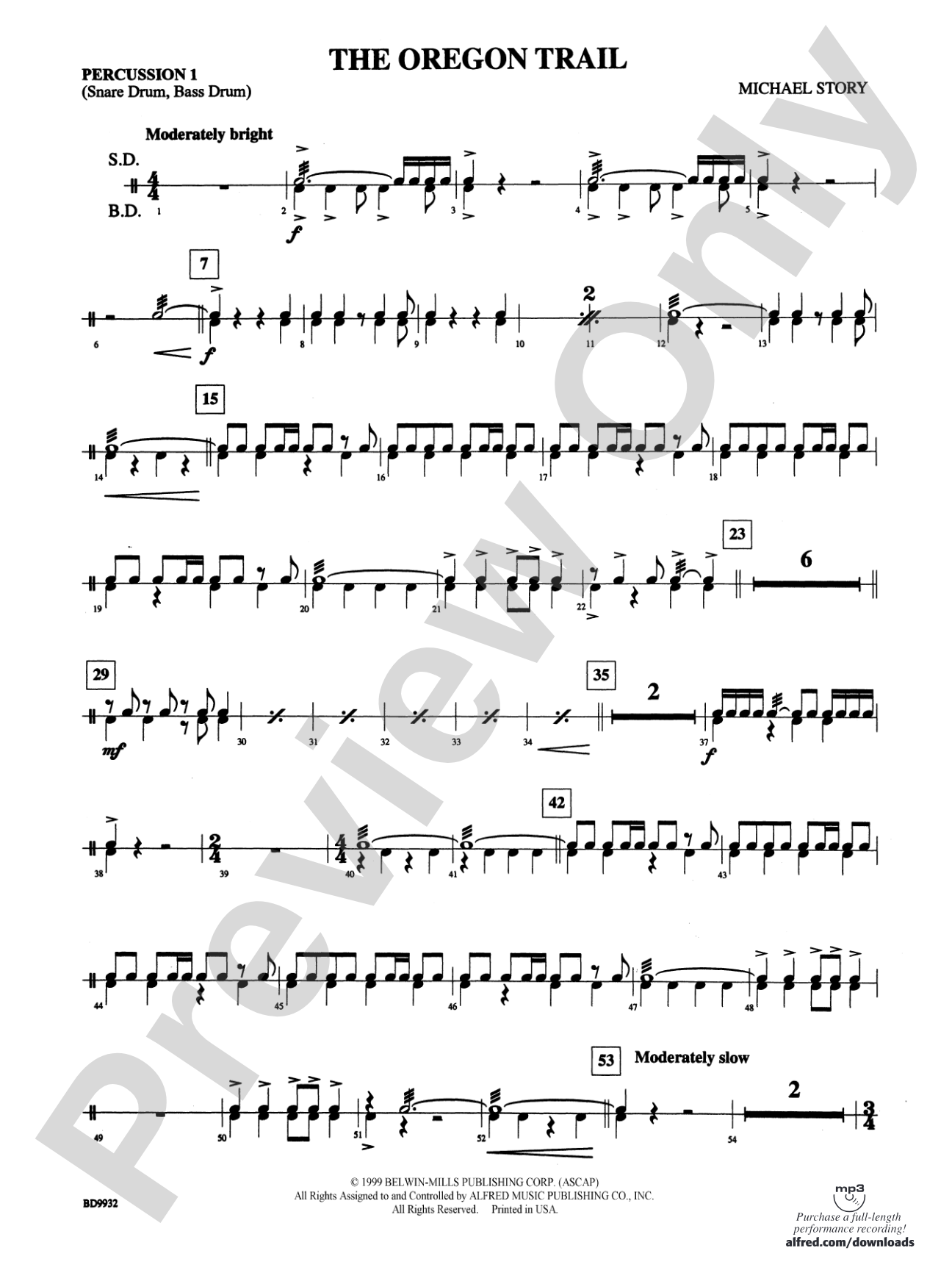 The Oregon Trail: 1st Percussion