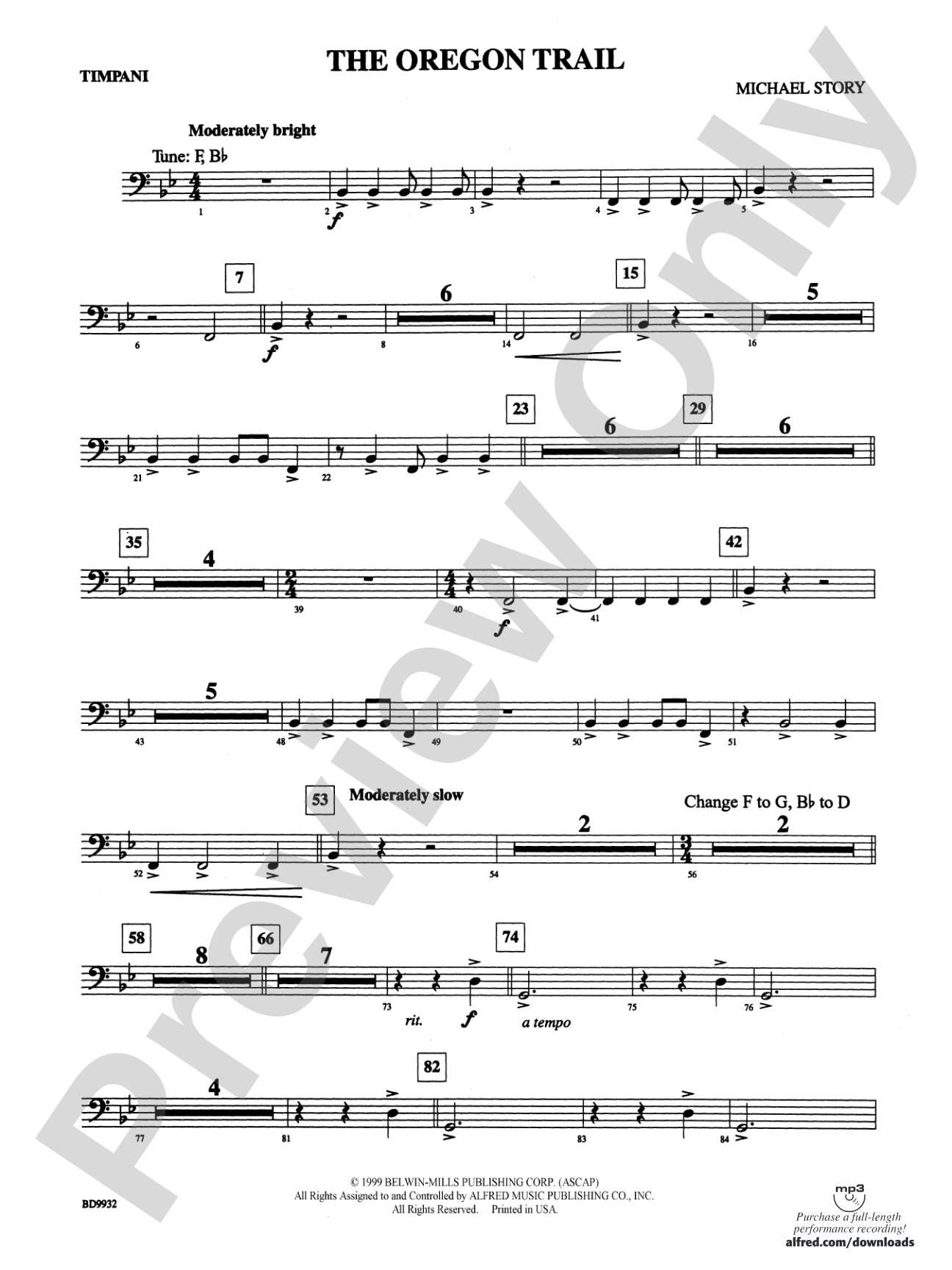 The Oregon Trail: Timpani