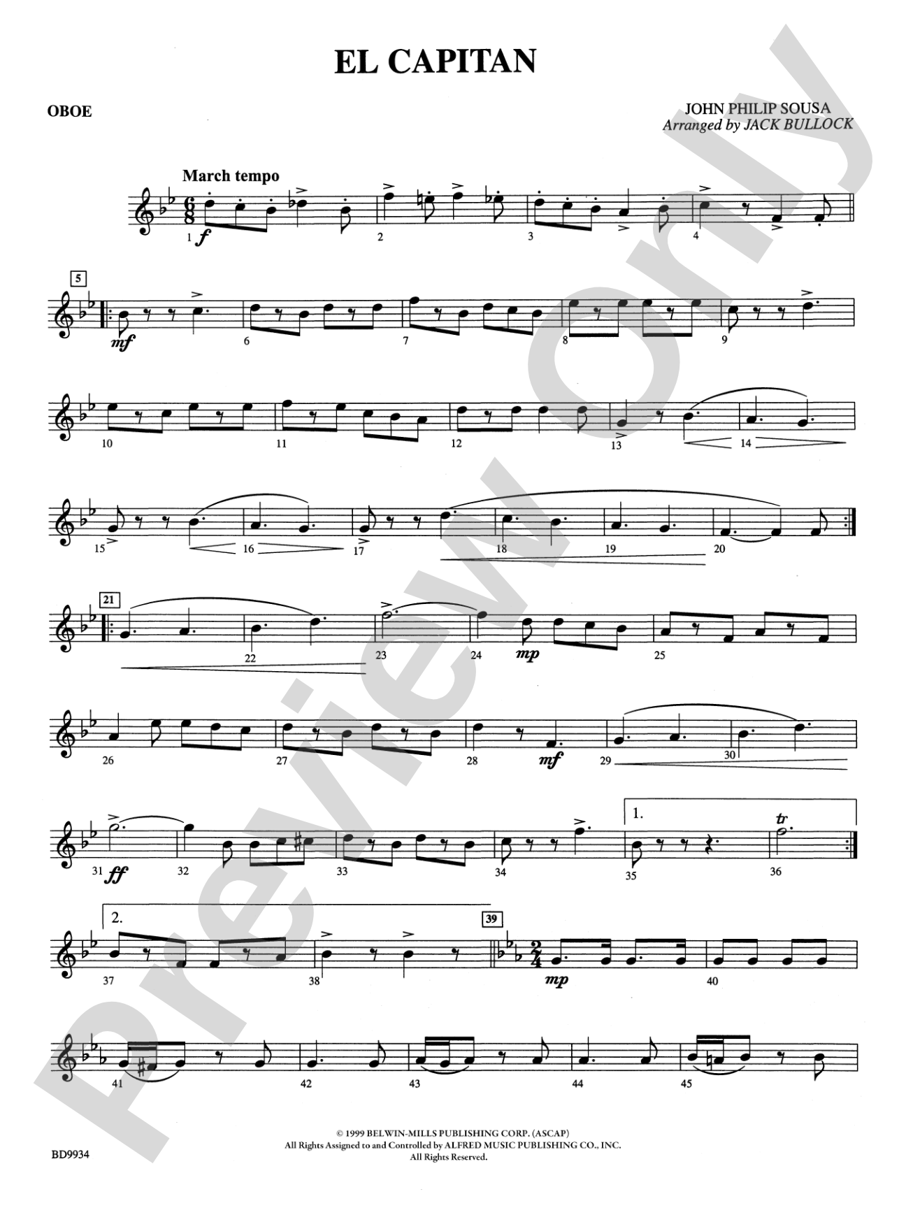 El Capitan: Oboe