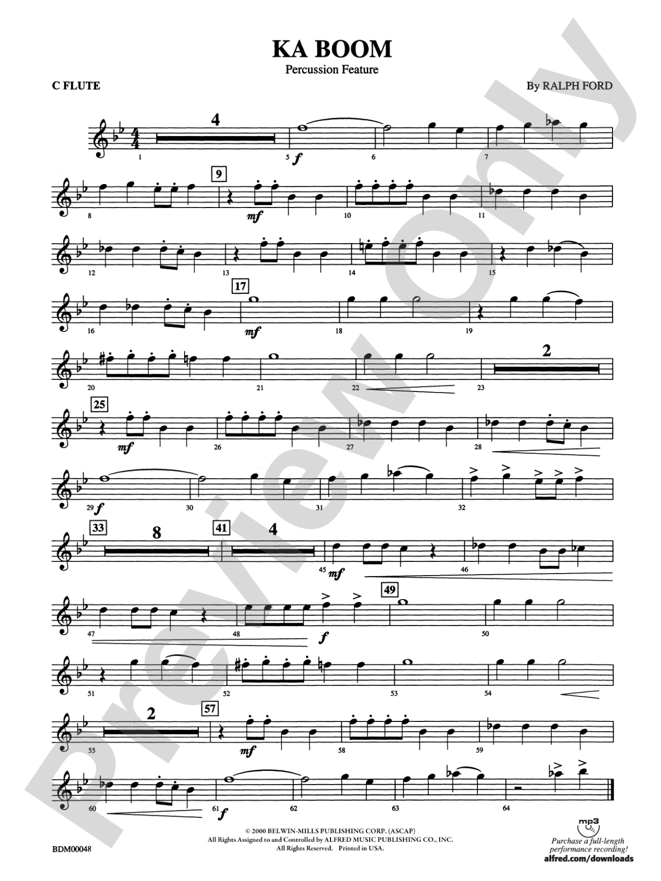 Ka Boom: Flute