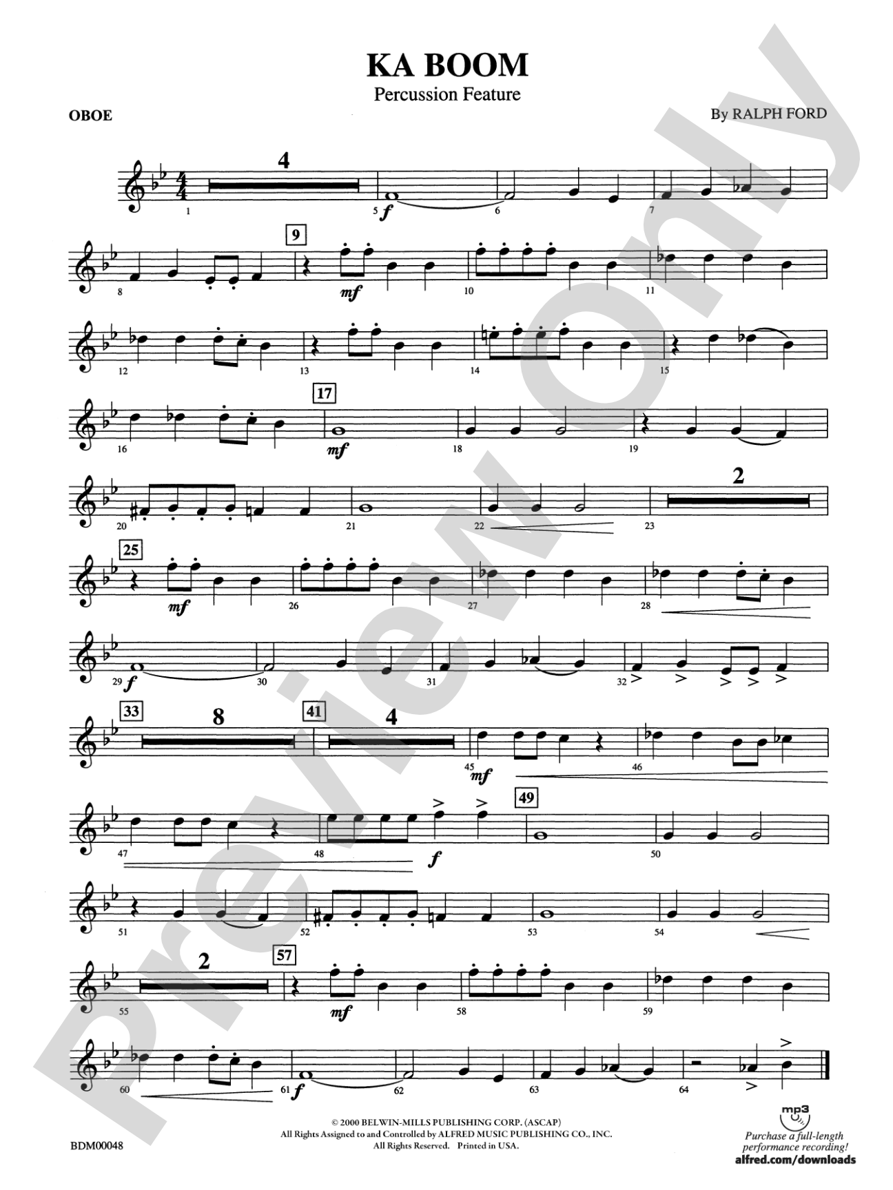 Ka Boom: Oboe