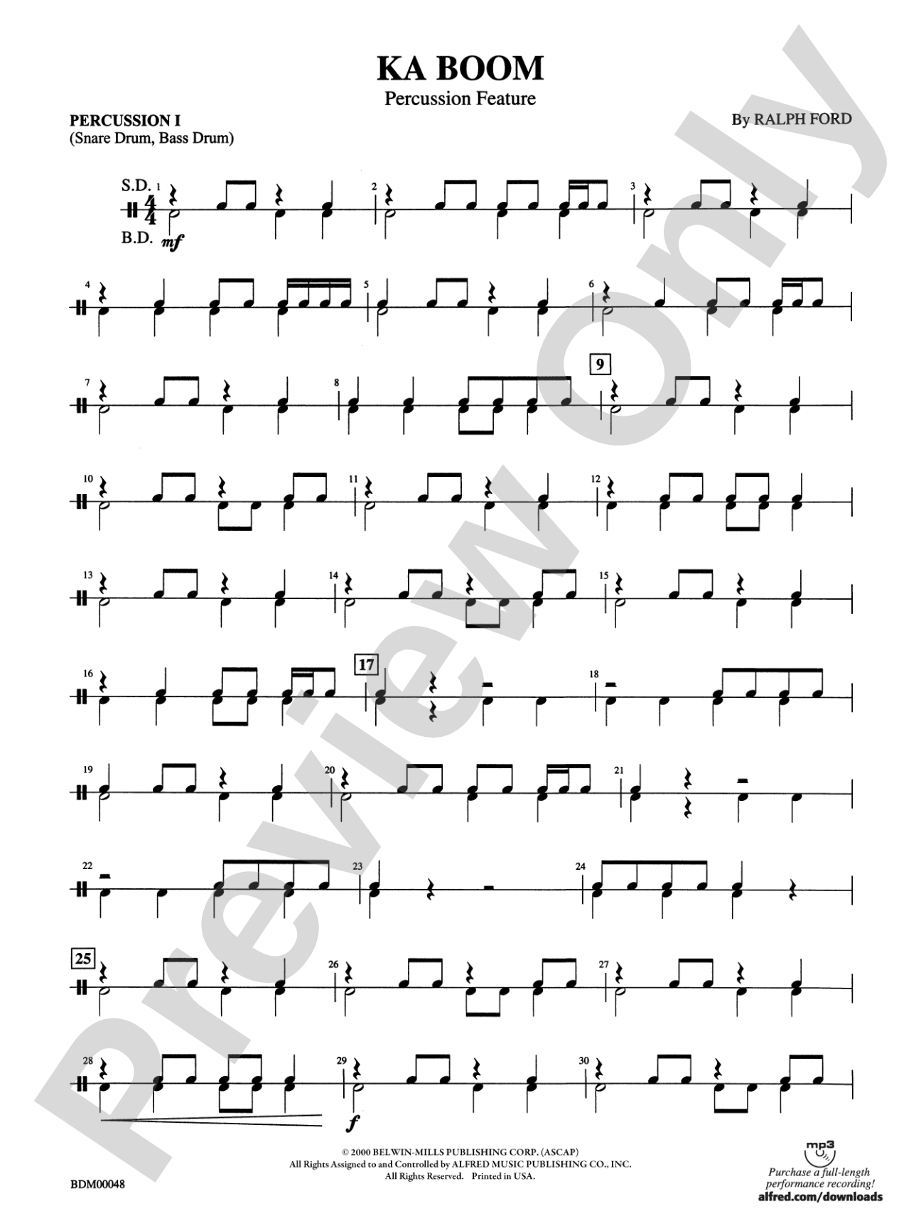 Ka Boom: 1st Percussion