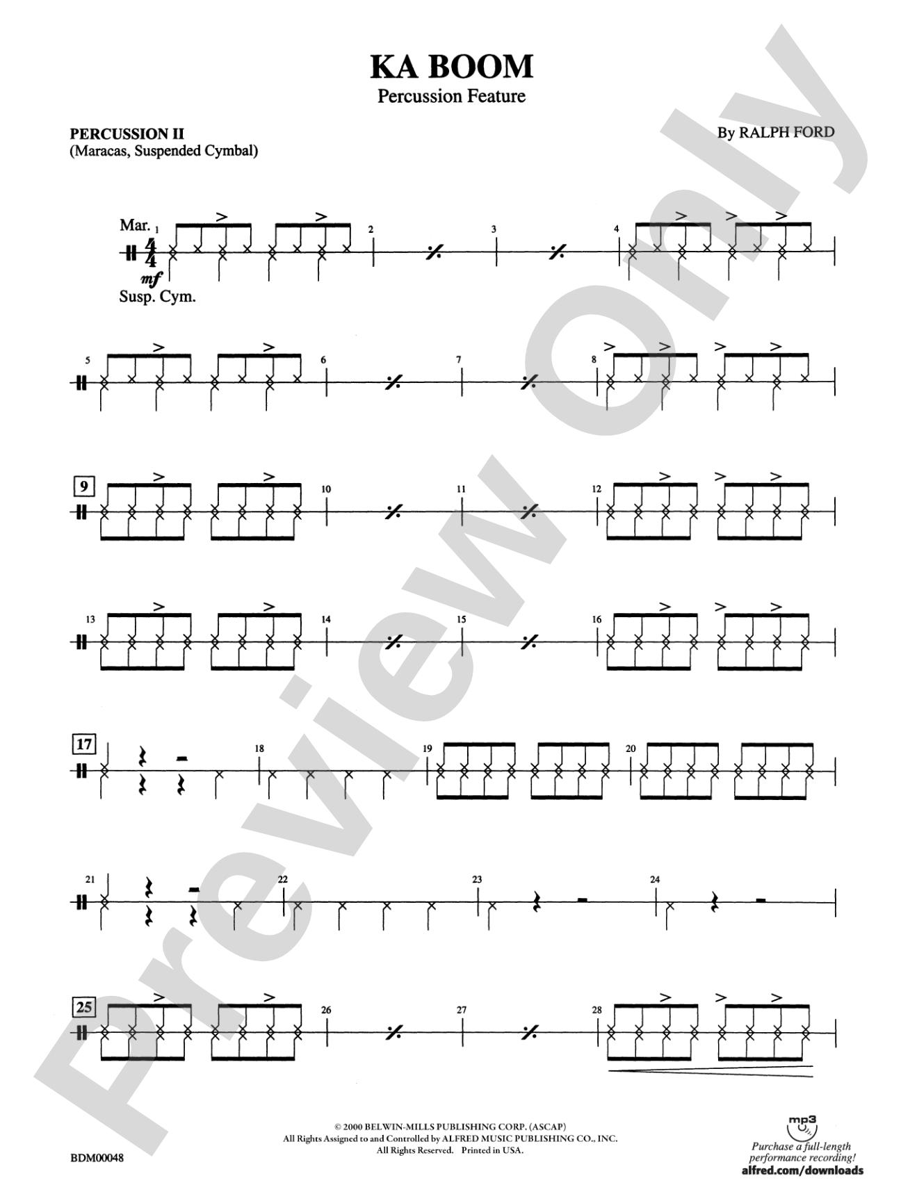 Ka Boom: 2nd Percussion