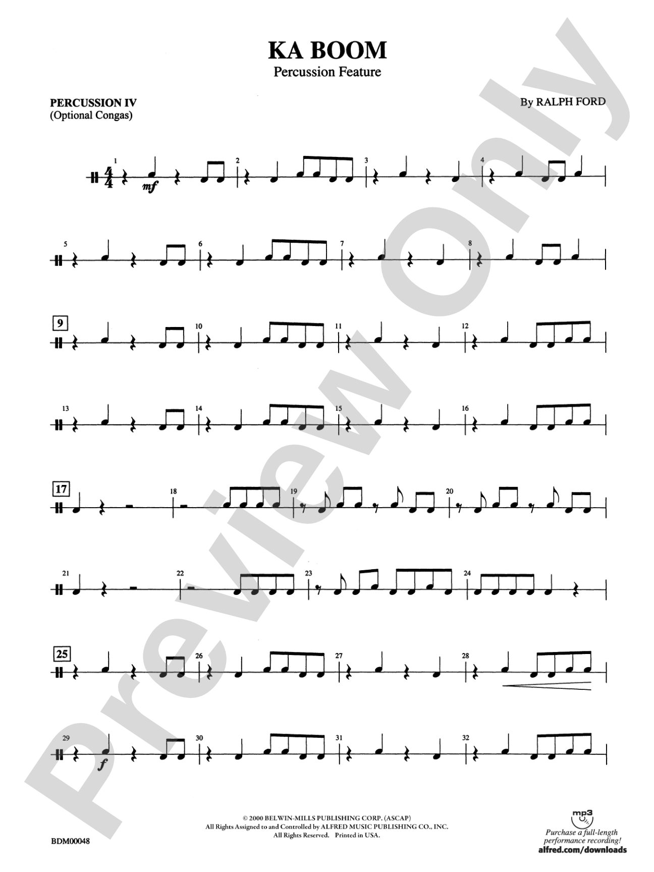 Ka Boom: 4th Percussion