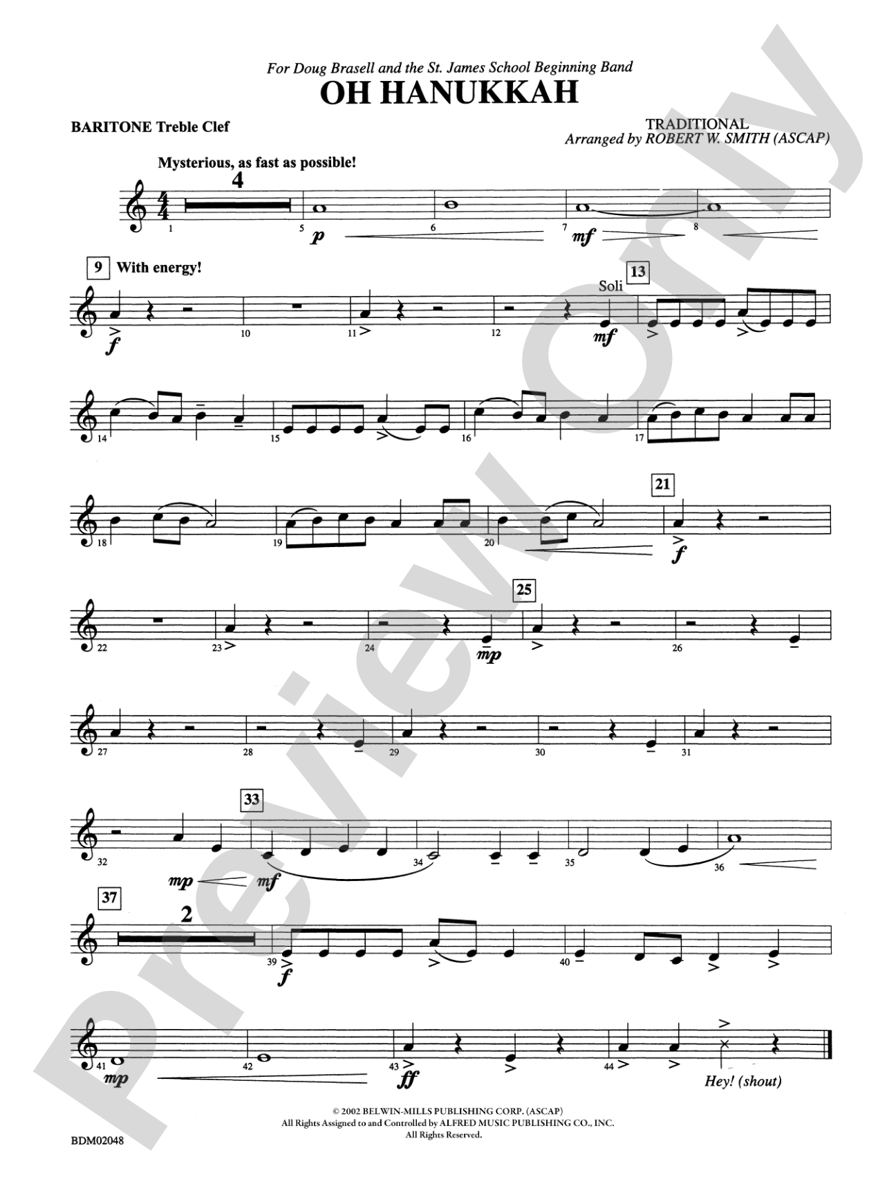 Oh Hanukkah: Baritone T.C.