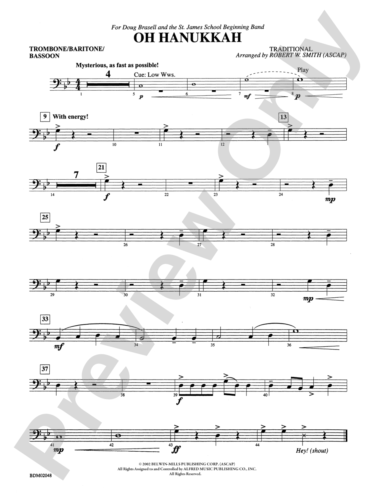 Oh Hanukkah: 1st Trombone