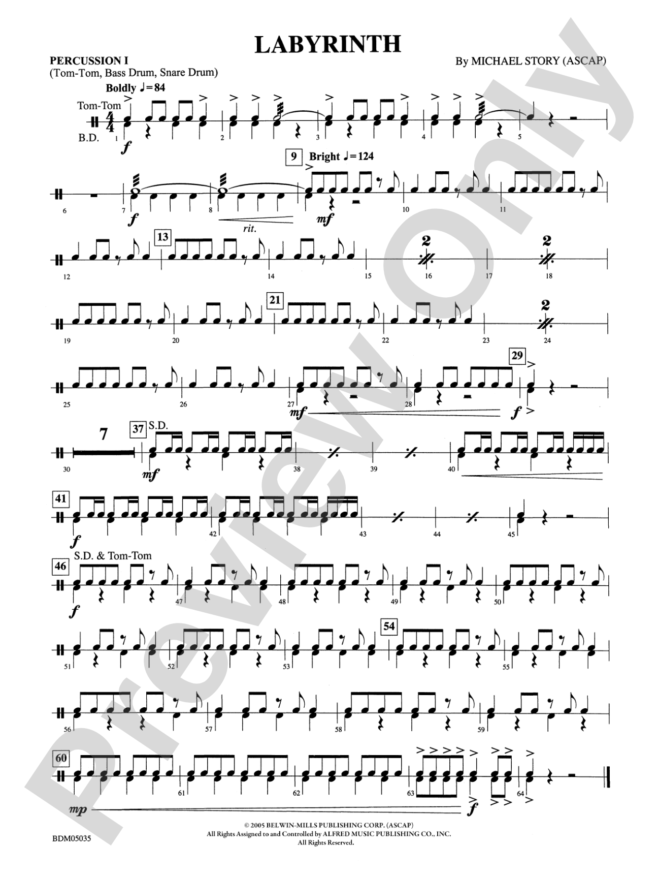 Labyrinth: 1st Percussion