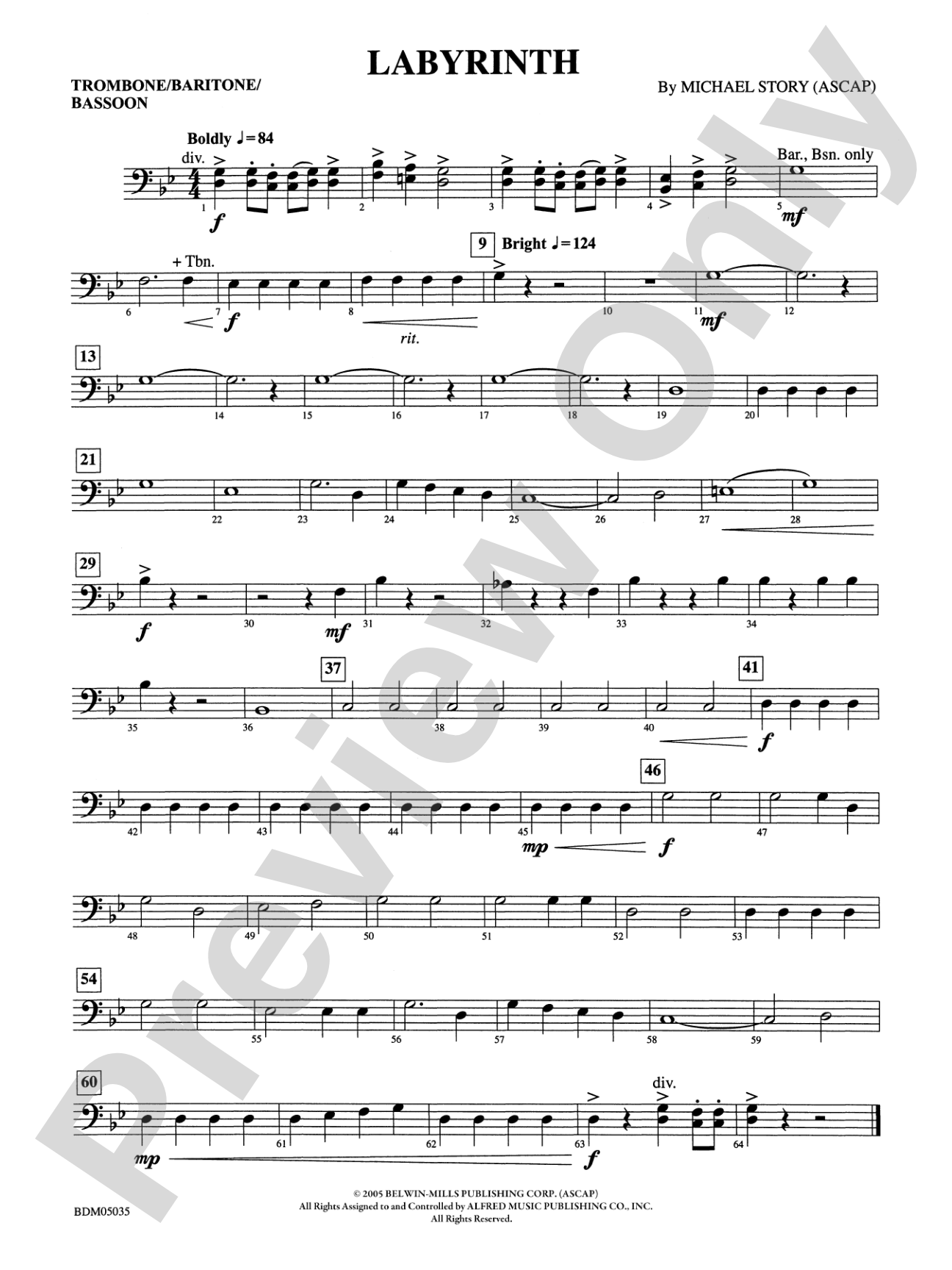 Labyrinth: 1st Trombone