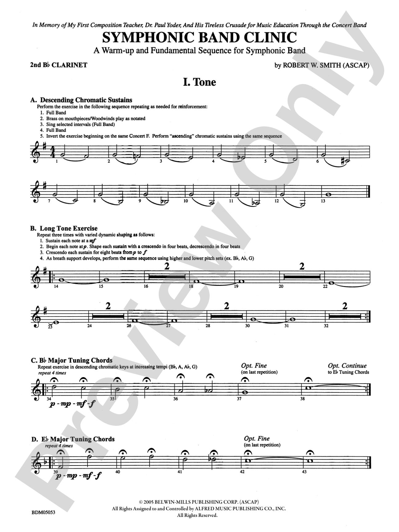 Symphonic Band Clinic: 2nd B-flat Clarinet
