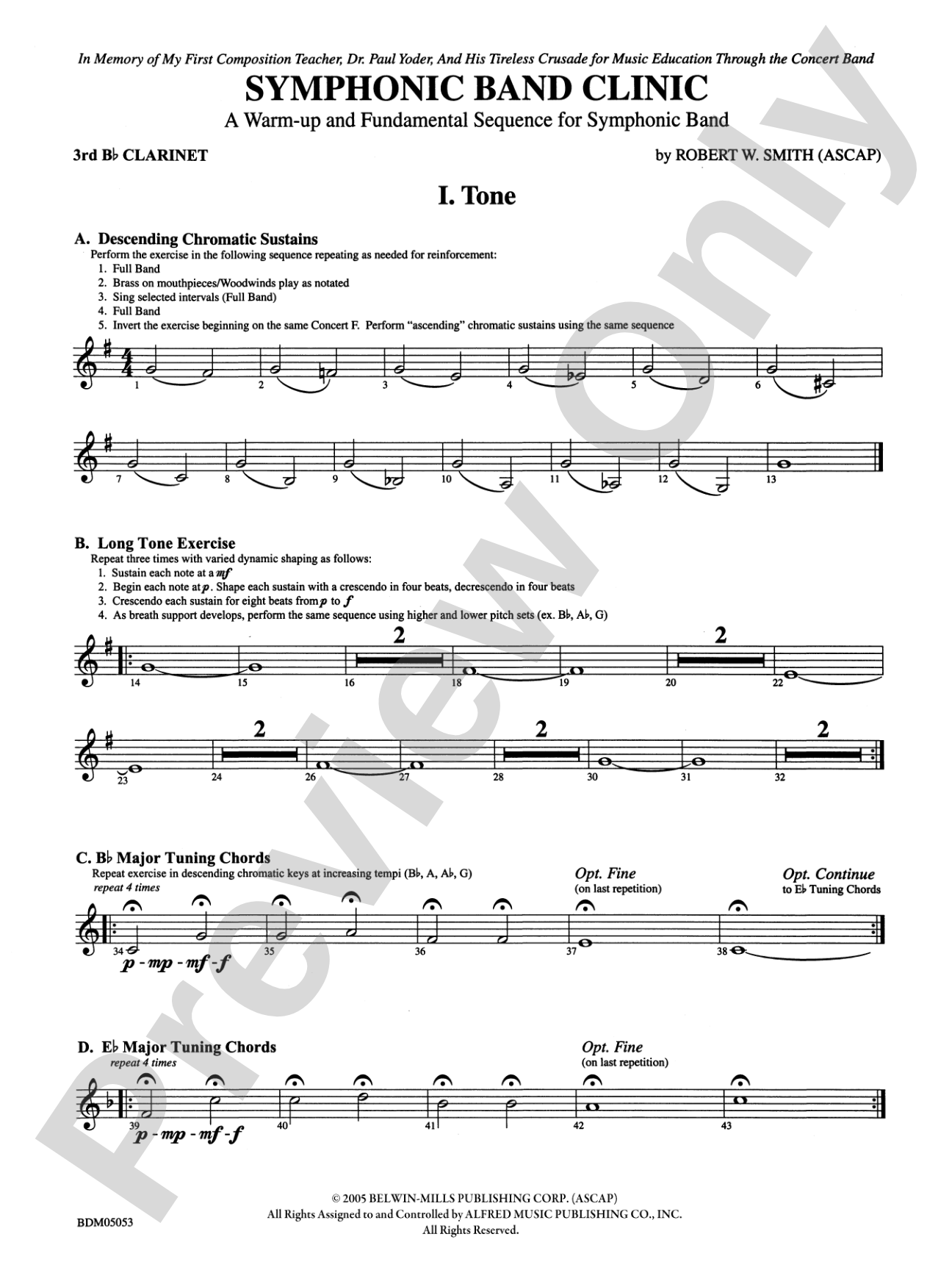 Symphonic Band Clinic: 3rd B-flat Clarinet