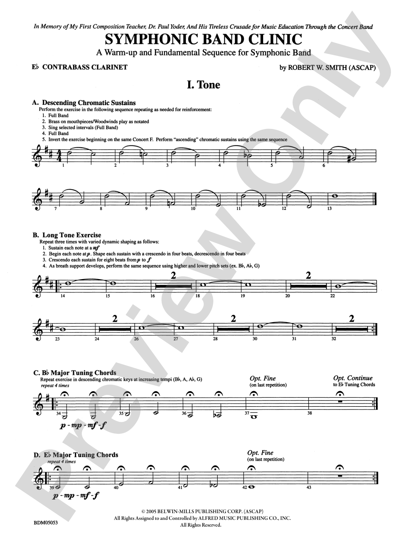 Symphonic Band Clinic: E-flat Contrabass Clarinet