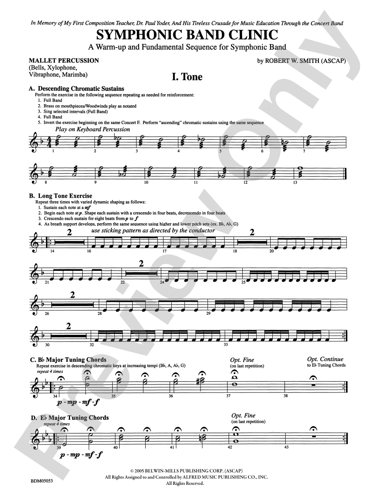 Symphonic Band Clinic: Mallets