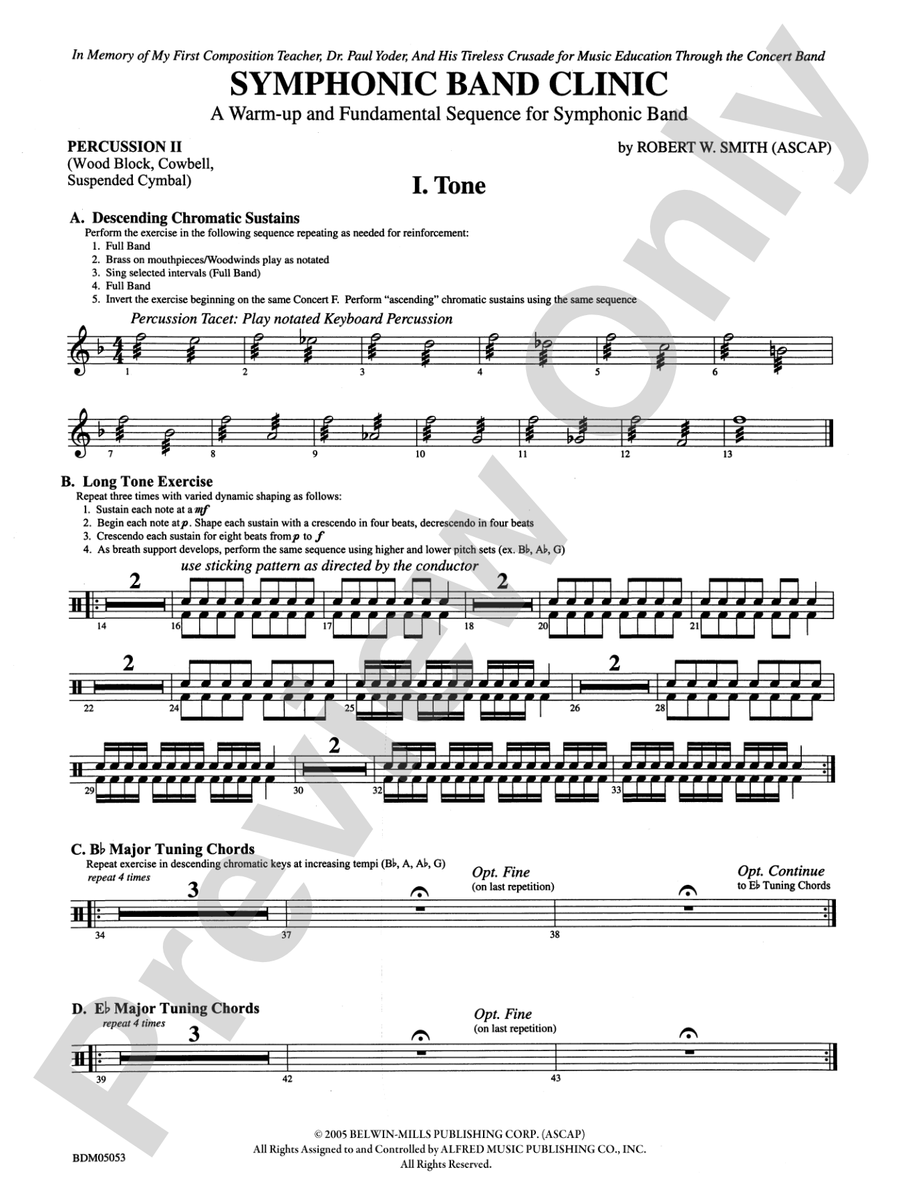Symphonic Band Clinic: 2nd Percussion