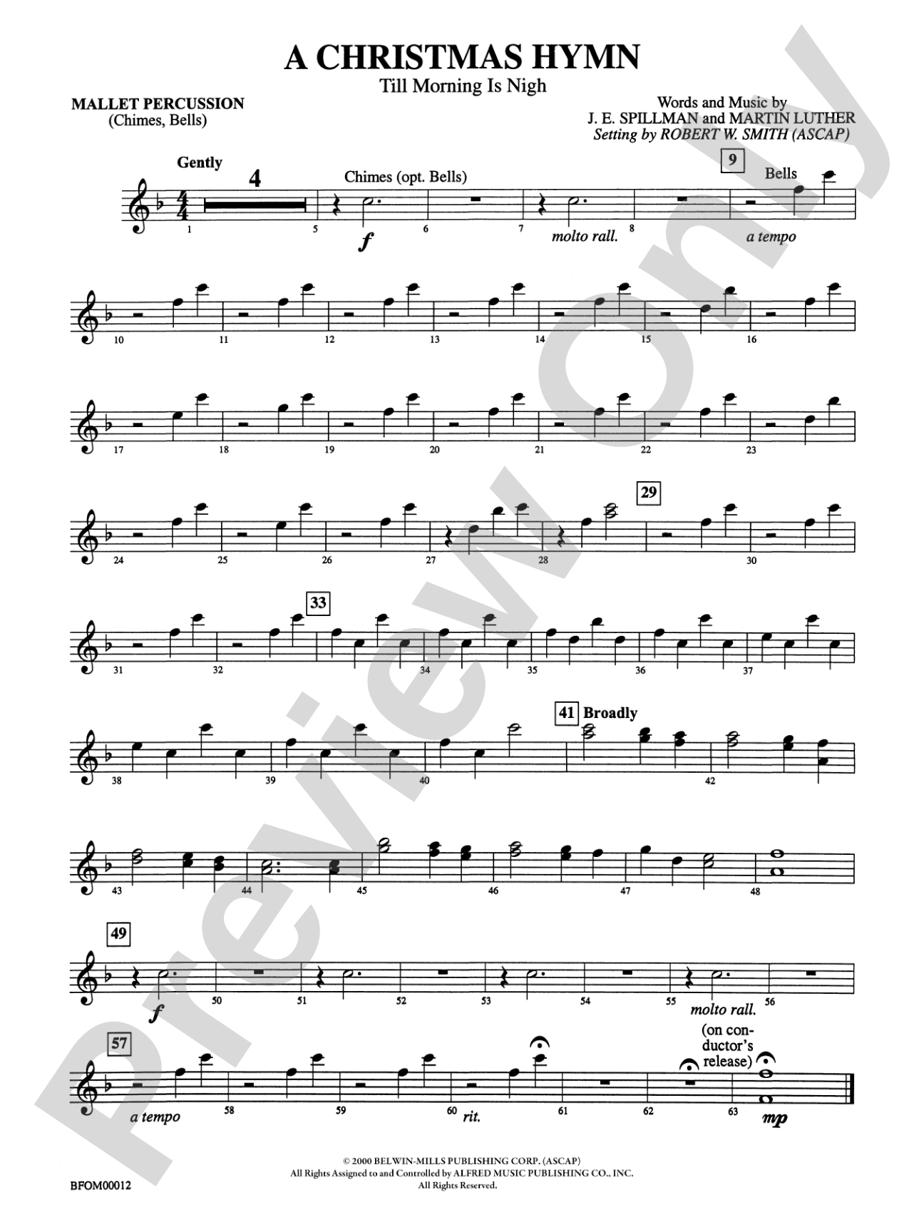 A Christmas Hymn: Mallets