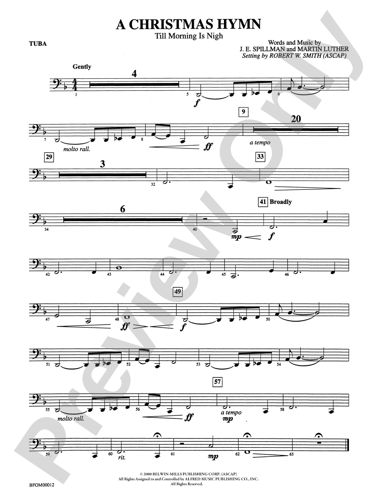 A Christmas Hymn: Tuba