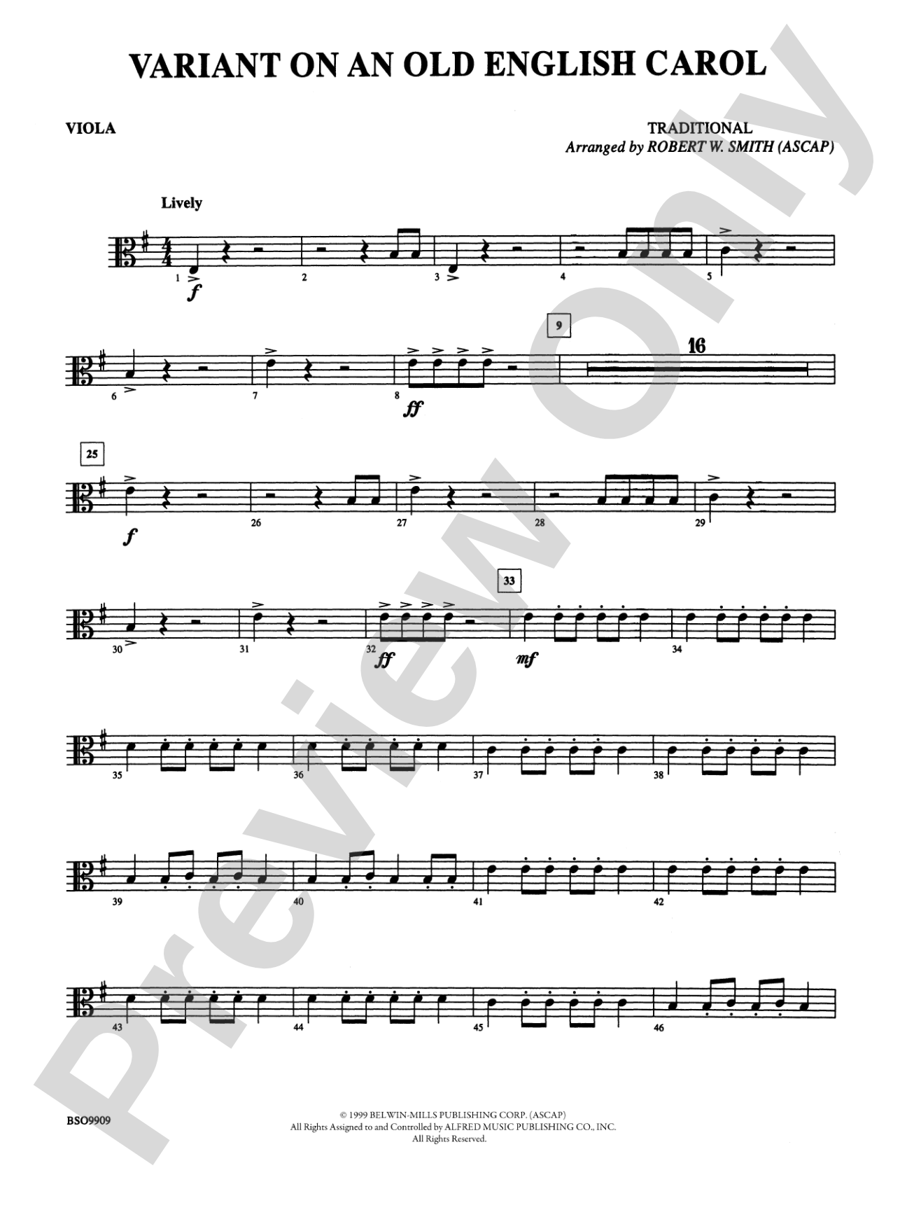 Variant on an Old English Carol: Viola