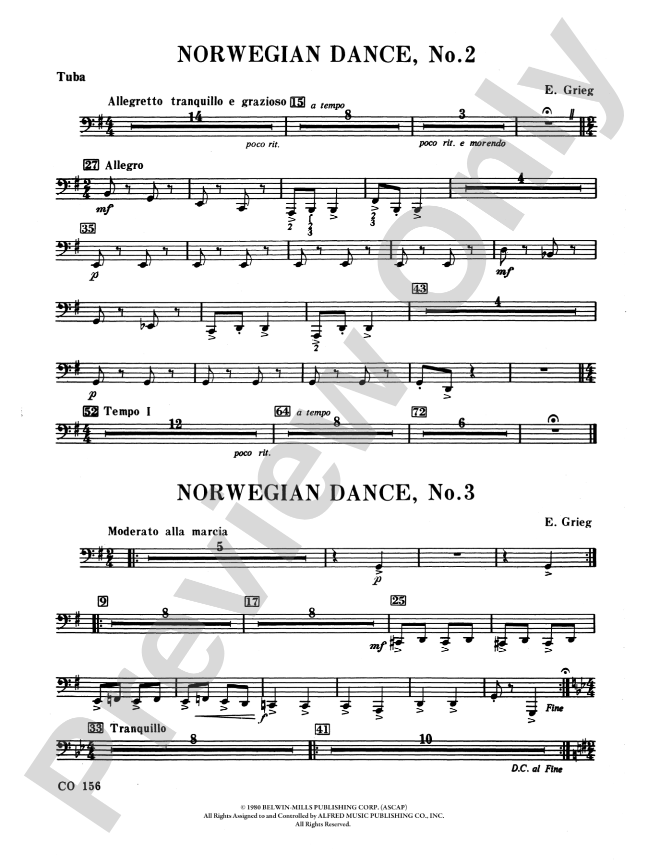 Norwegian Dances Nos. 2 & 3: Tuba