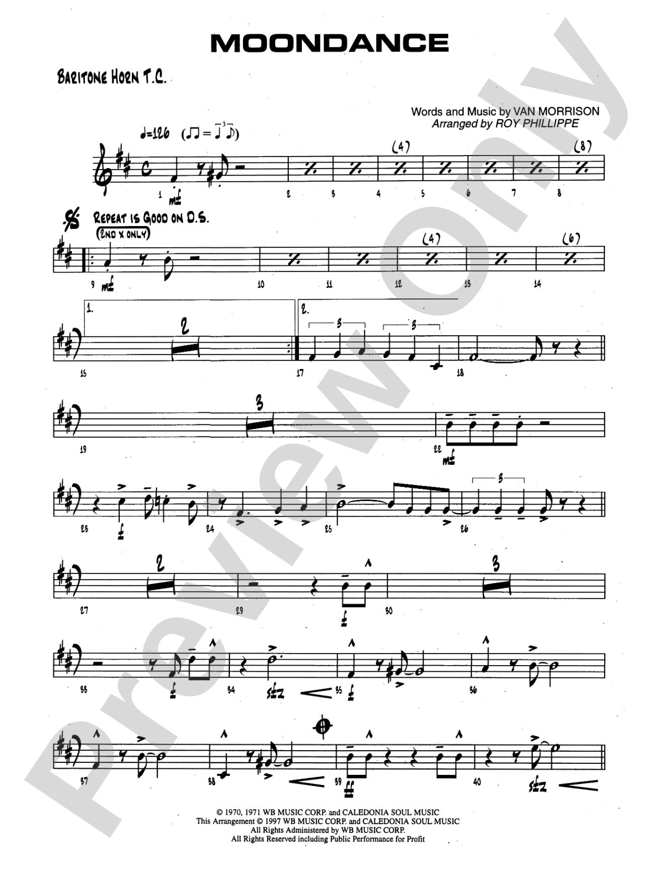 Moondance: Baritone T.C.