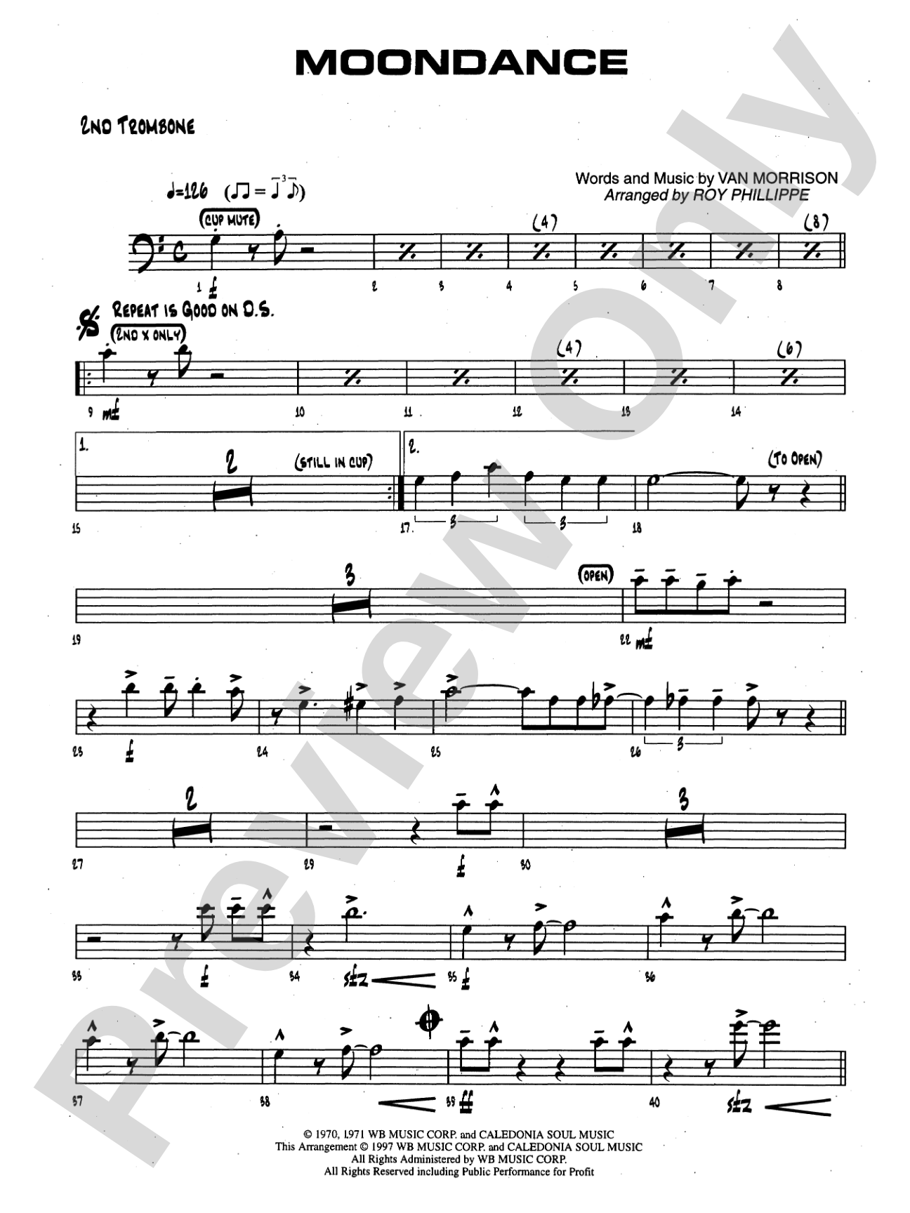 Moondance: 2nd Trombone
