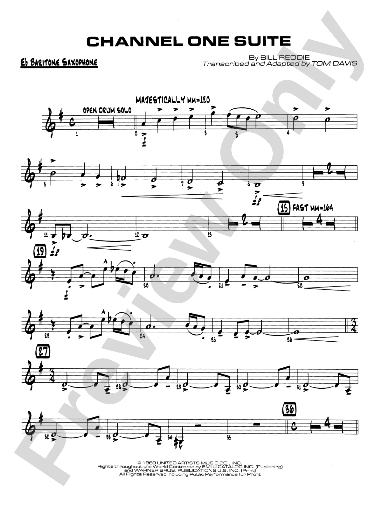 Channel One Suite: E-flat Baritone Saxophone