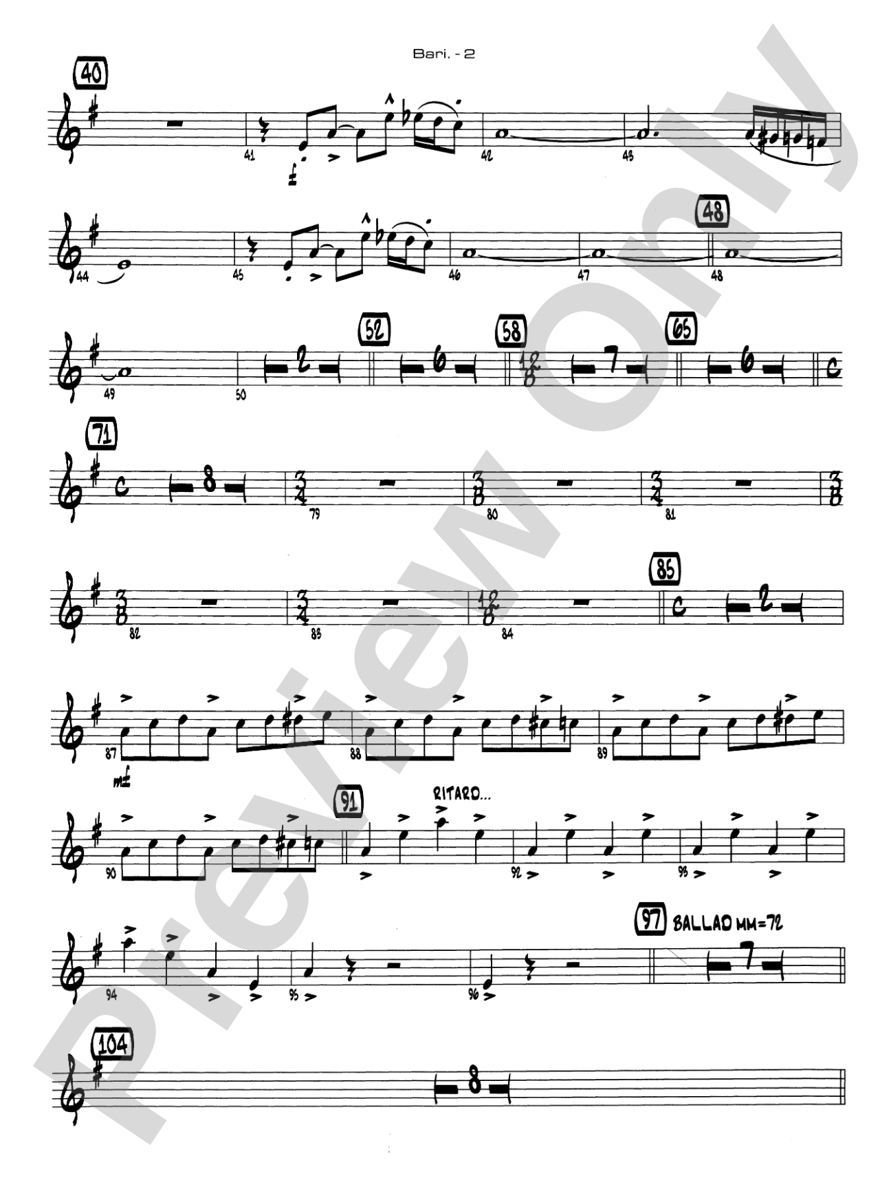 Channel One Suite: E-flat Baritone Saxophone