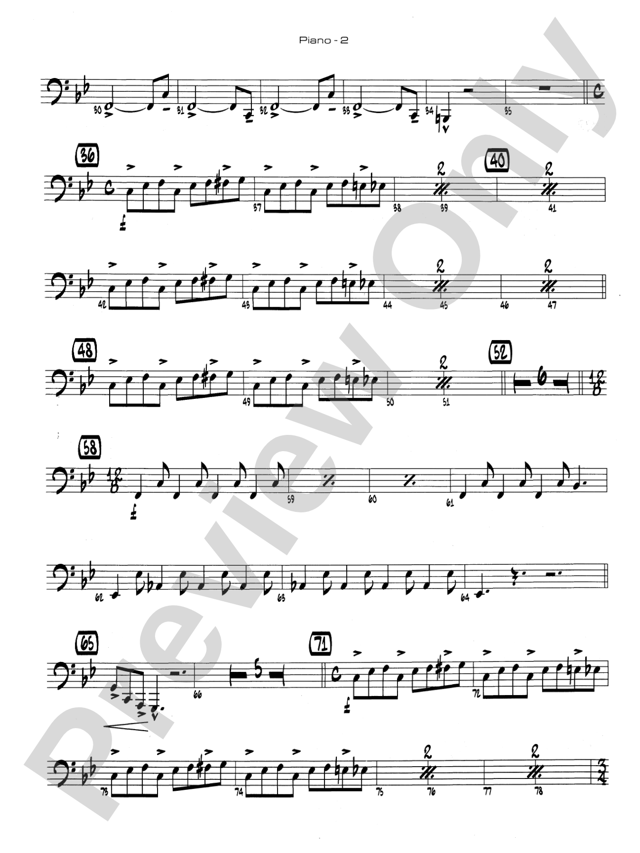 Channel One Suite: Piano Accompaniment