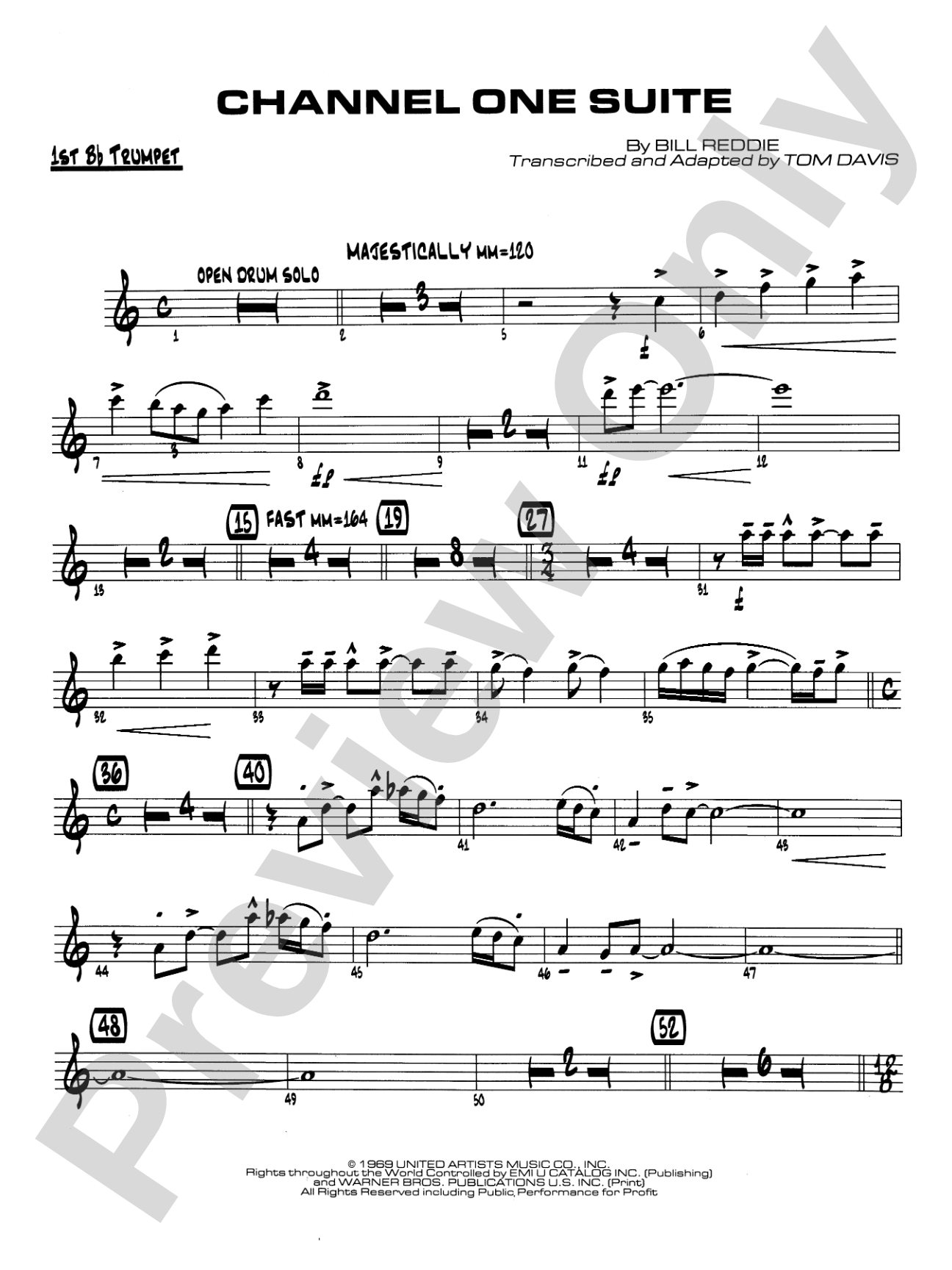 Channel One Suite: 1st B-flat Trumpet