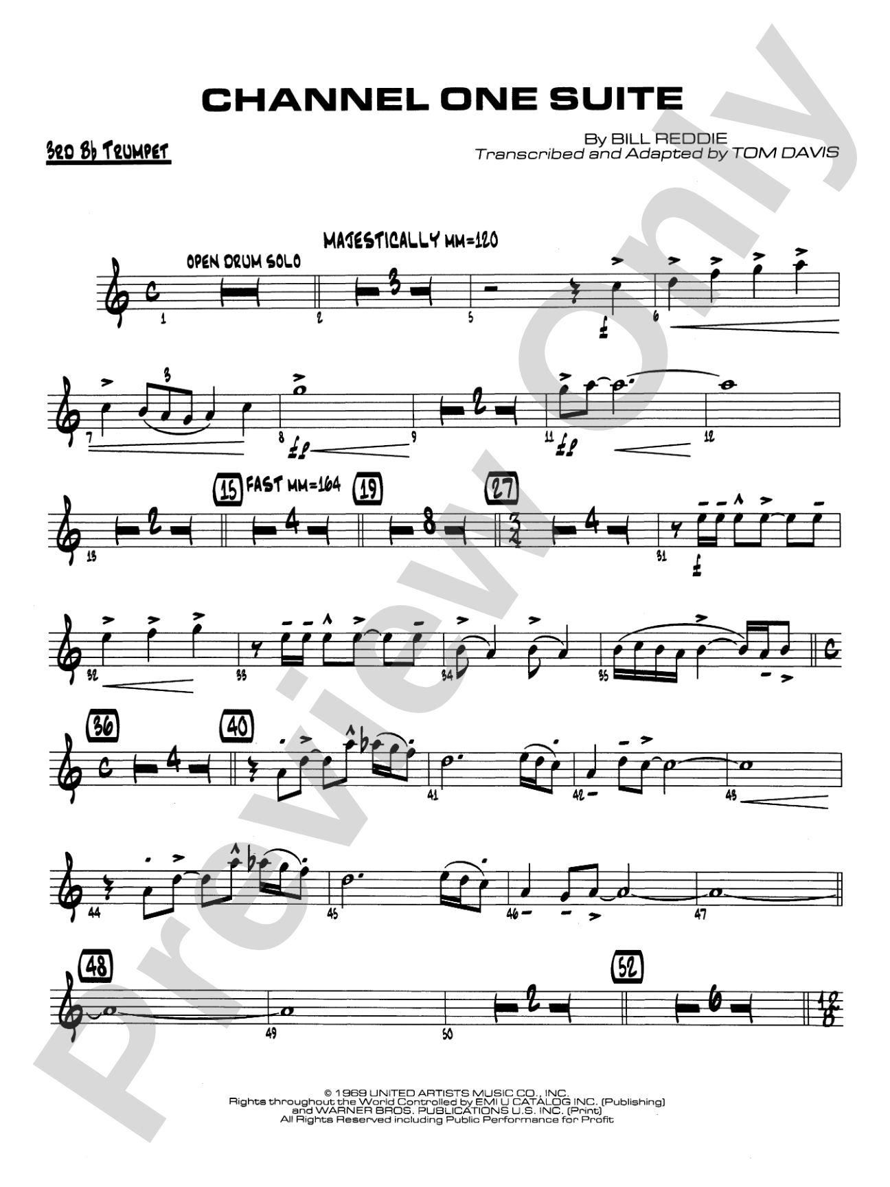 Channel One Suite: 3rd B-flat Trumpet