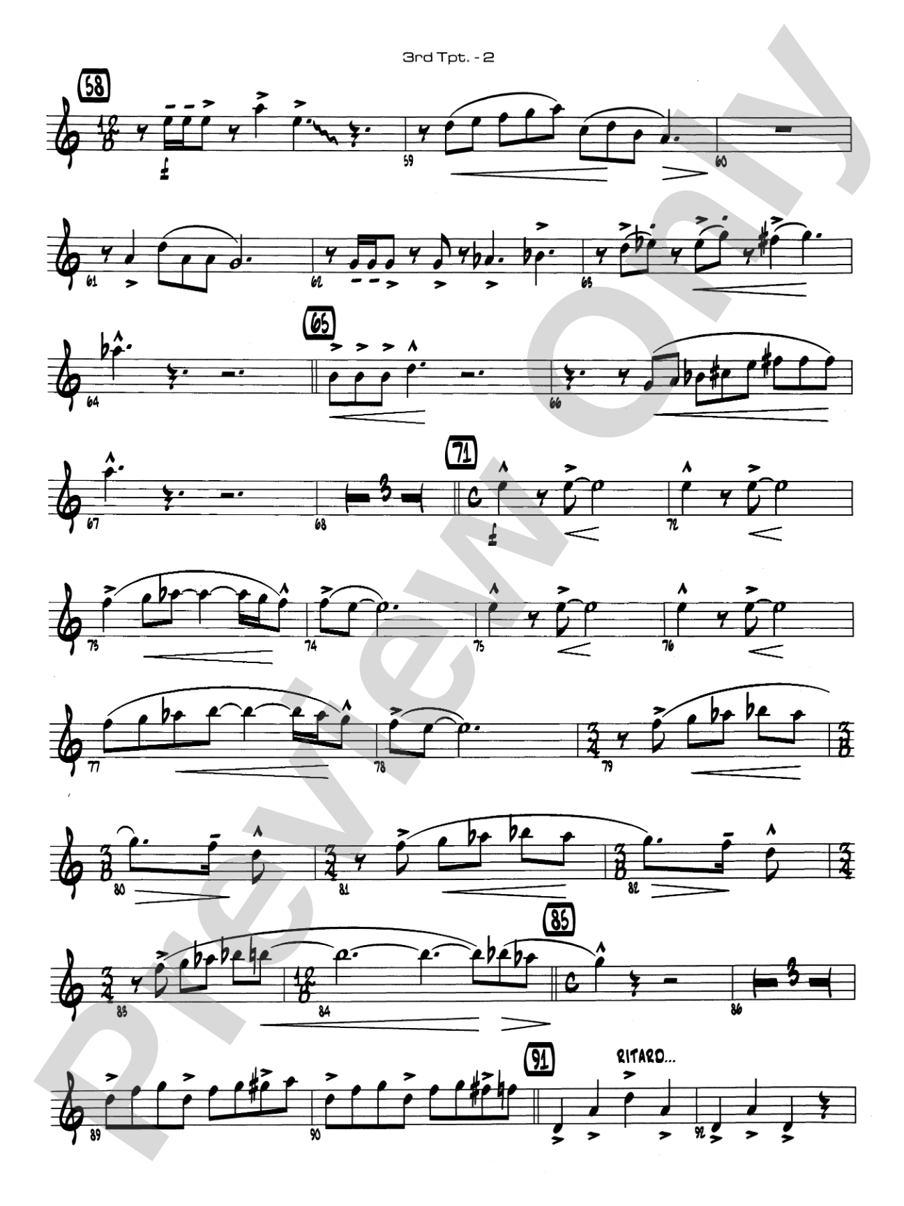 Channel One Suite: 3rd B-flat Trumpet