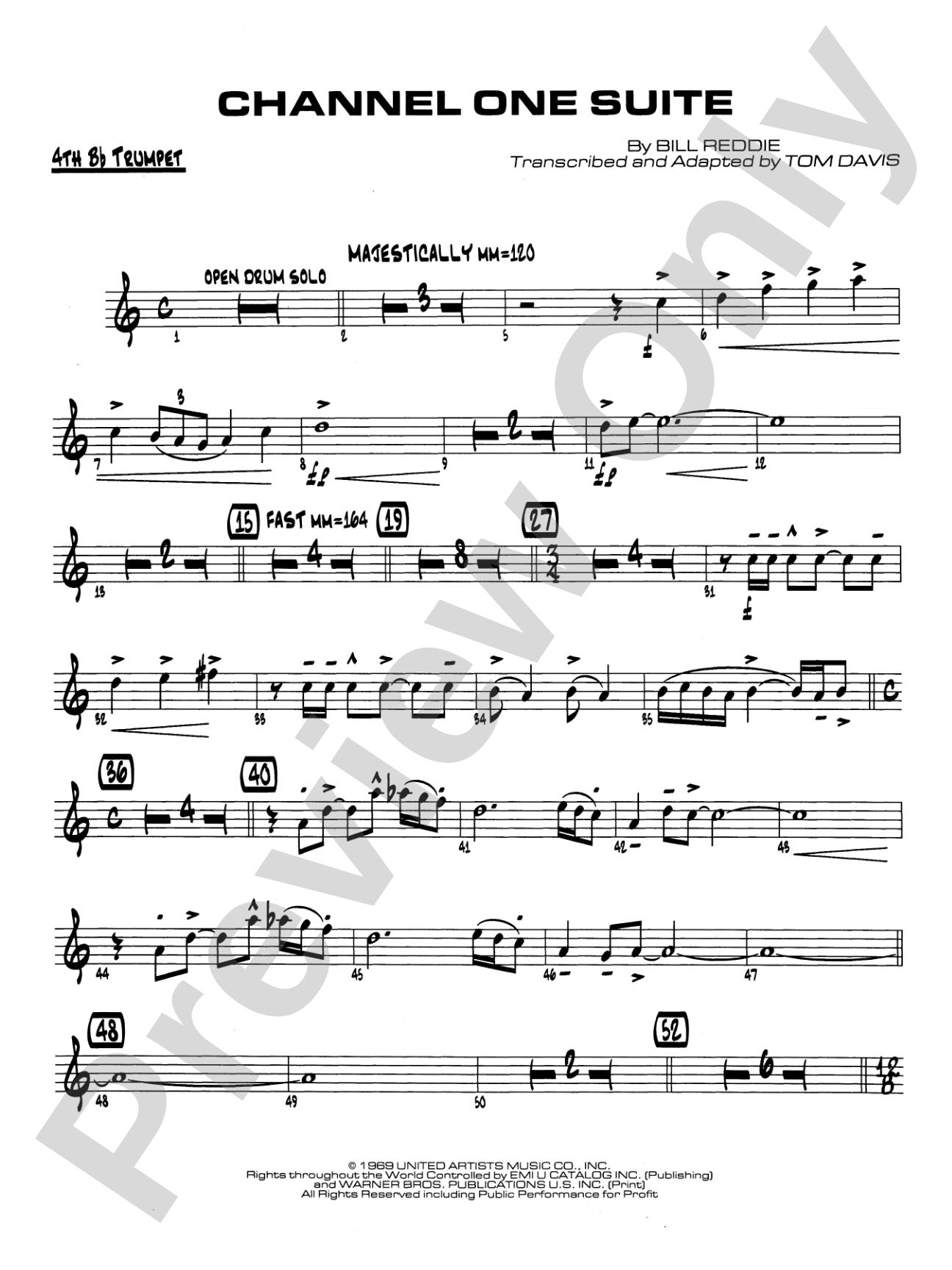 Channel One Suite: 4th B-flat Trumpet