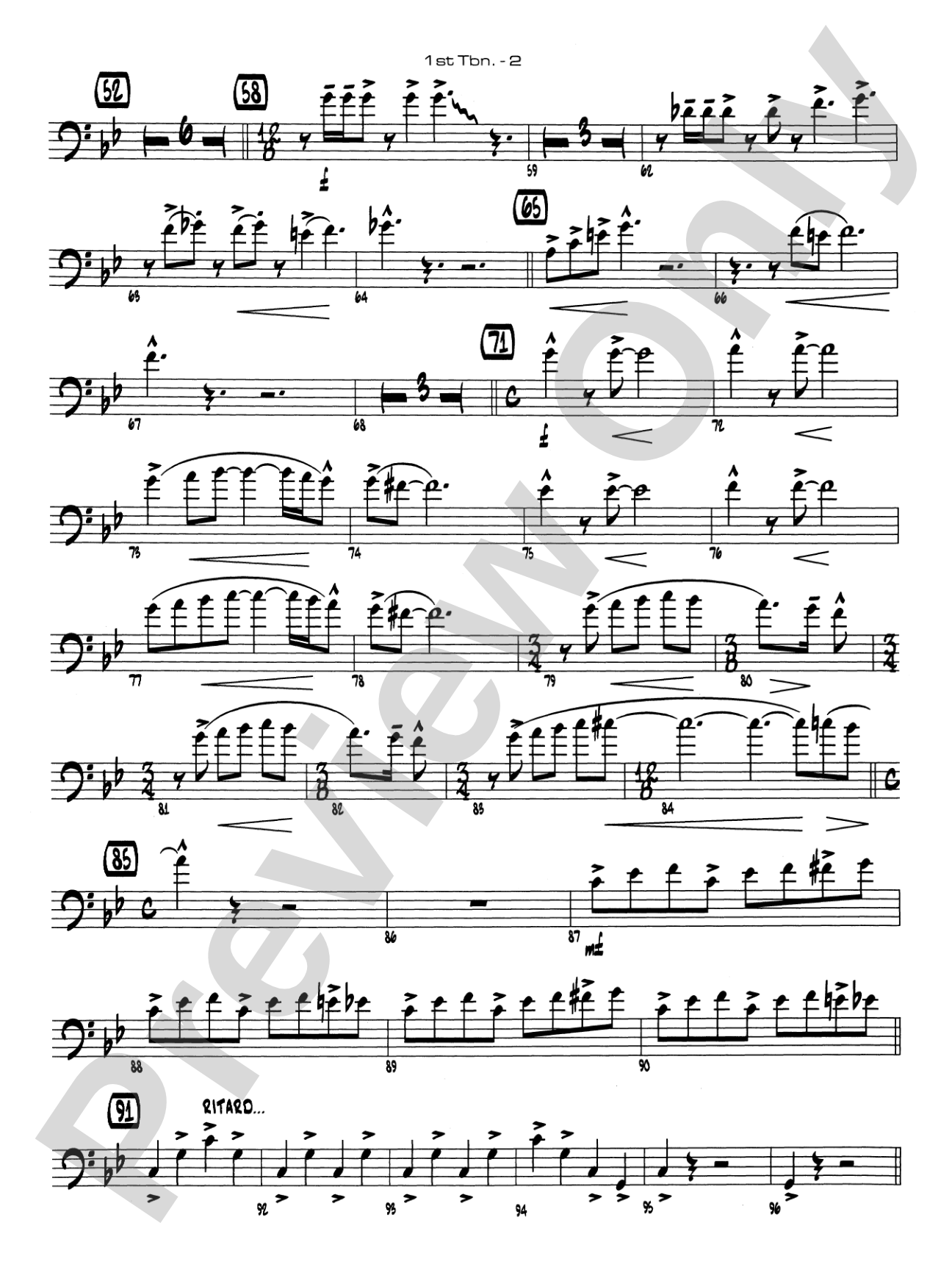 Channel One Suite: 1st Trombone
