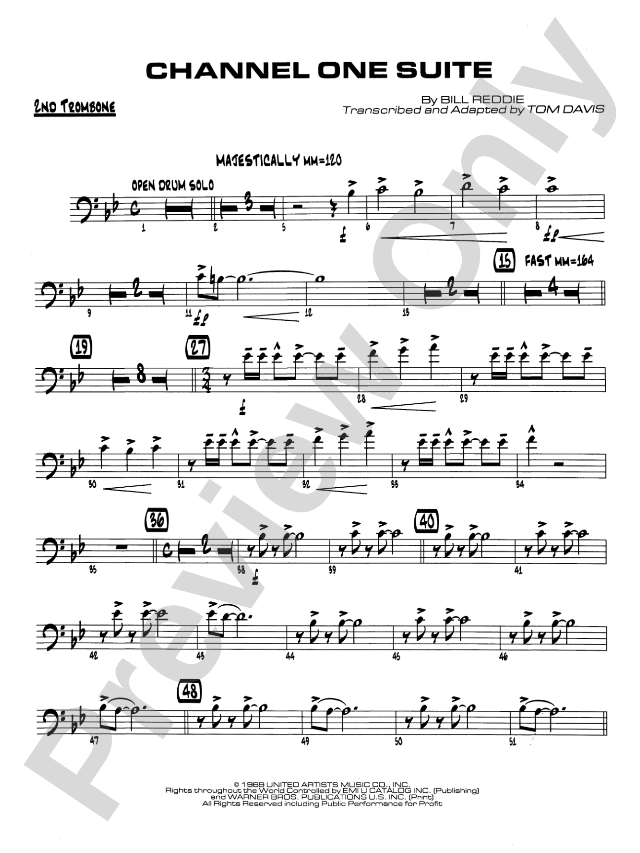 Channel One Suite: 2nd Trombone