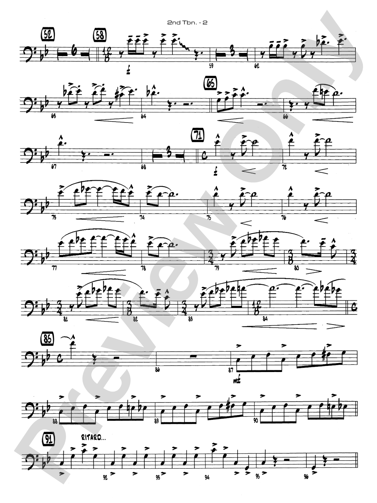 Channel One Suite: 2nd Trombone
