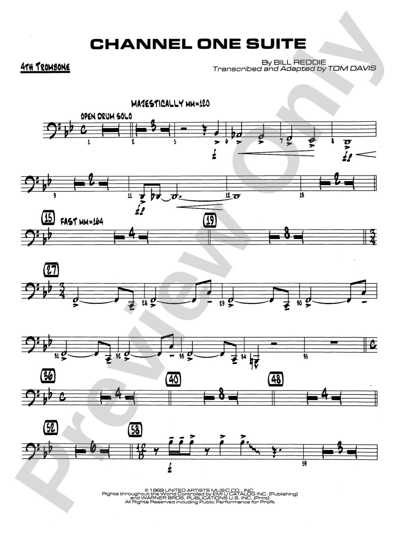 Channel One Suite: 4th Trombone