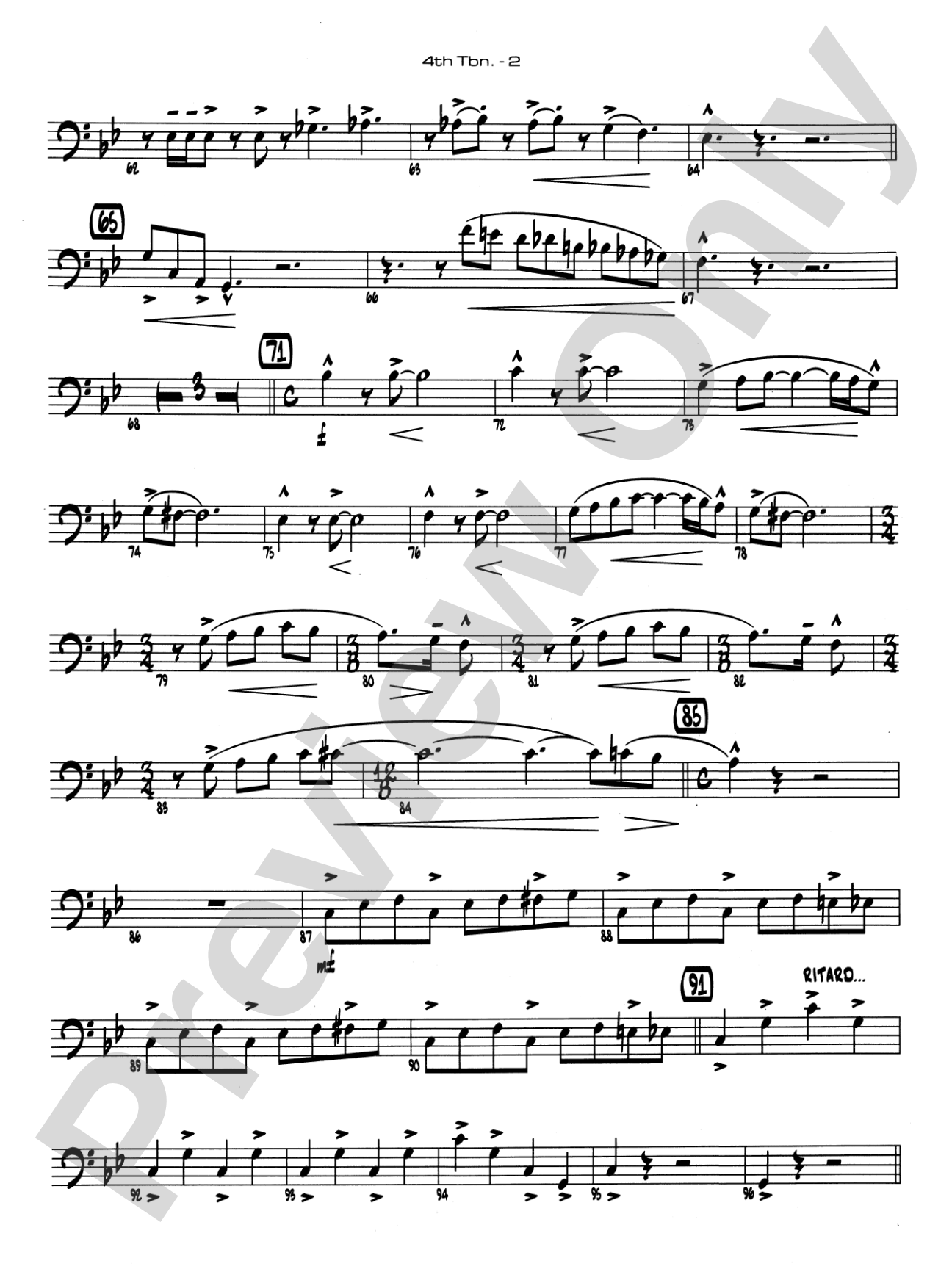 Channel One Suite: 4th Trombone