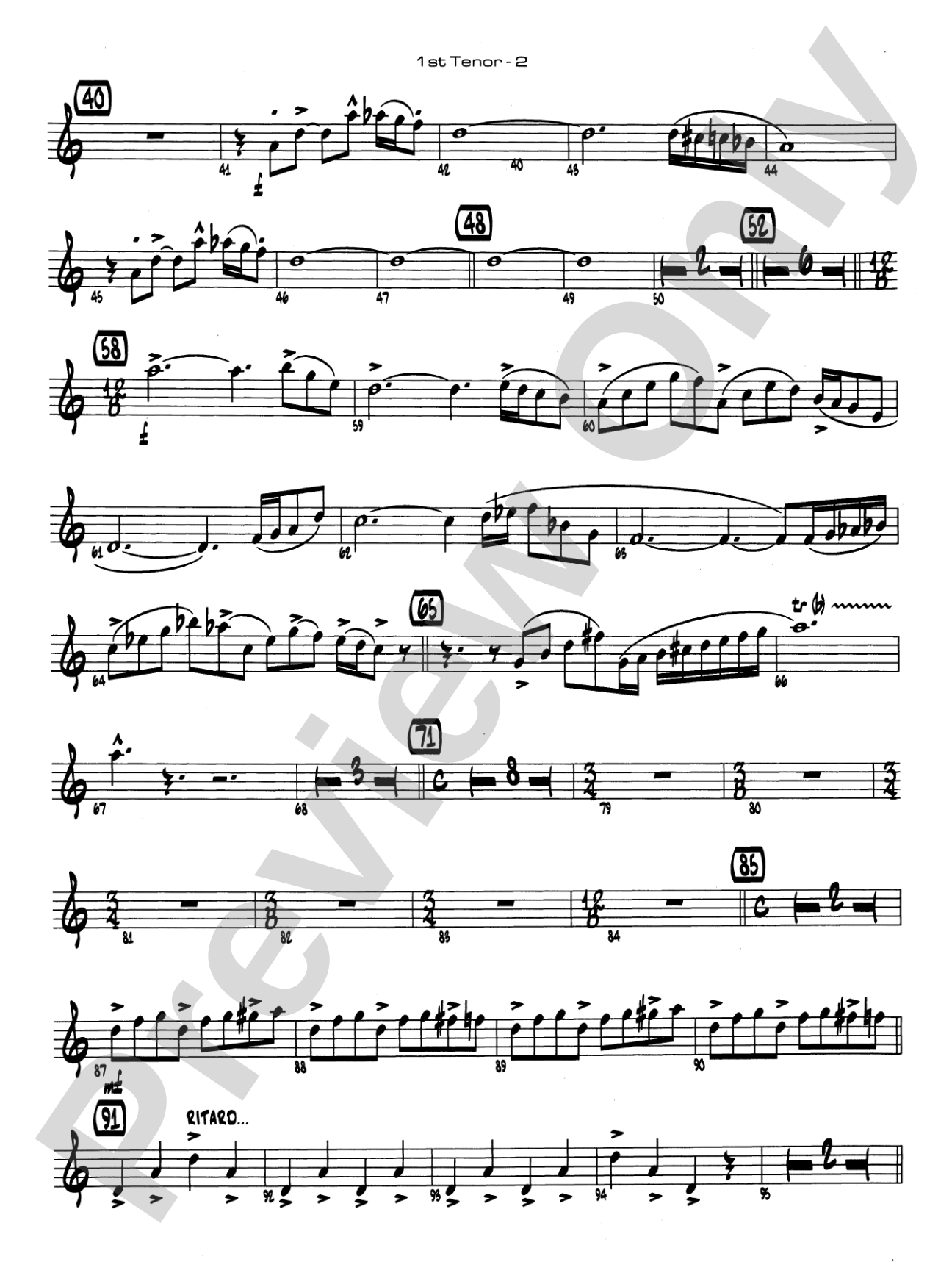 Channel One Suite: B-flat Tenor Saxophone