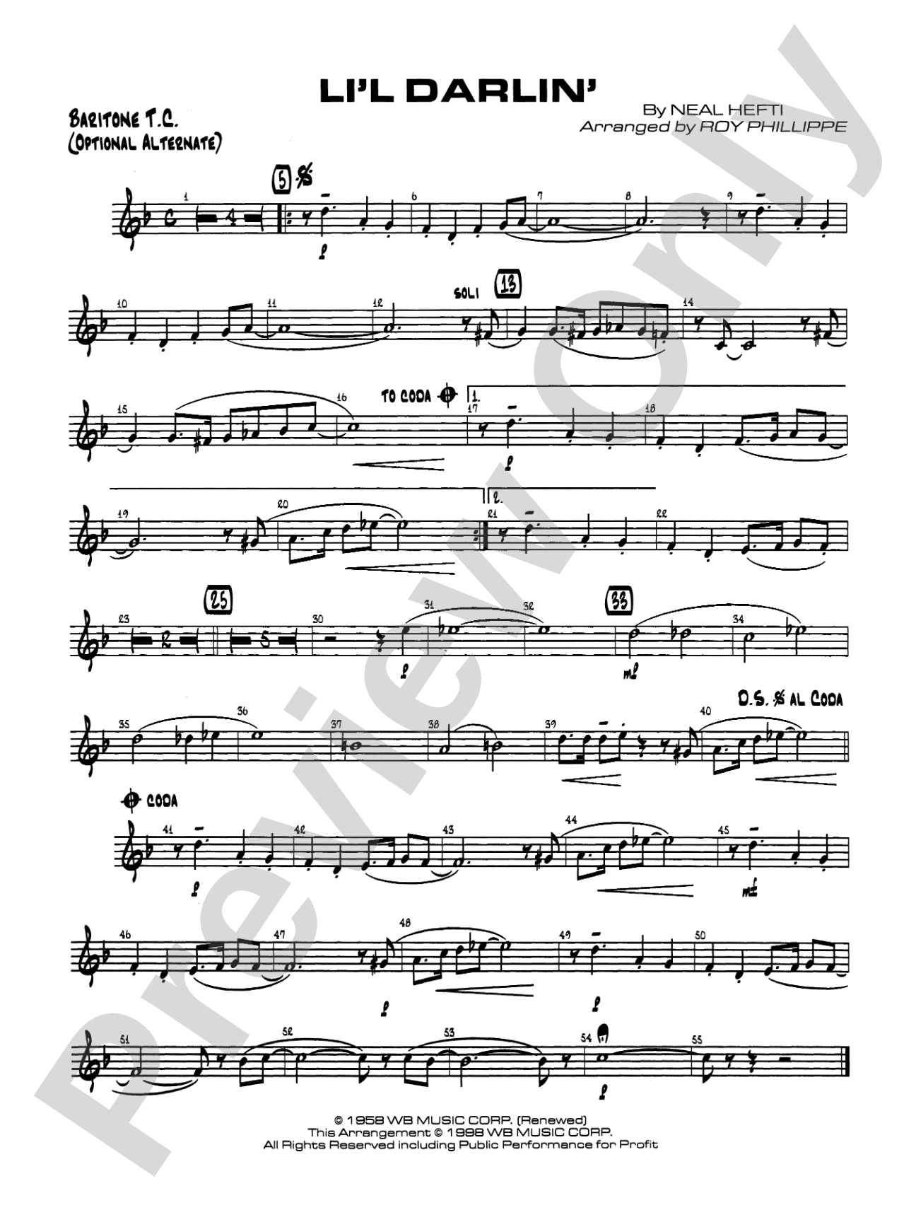 Li'l Darlin': Baritone T.C.