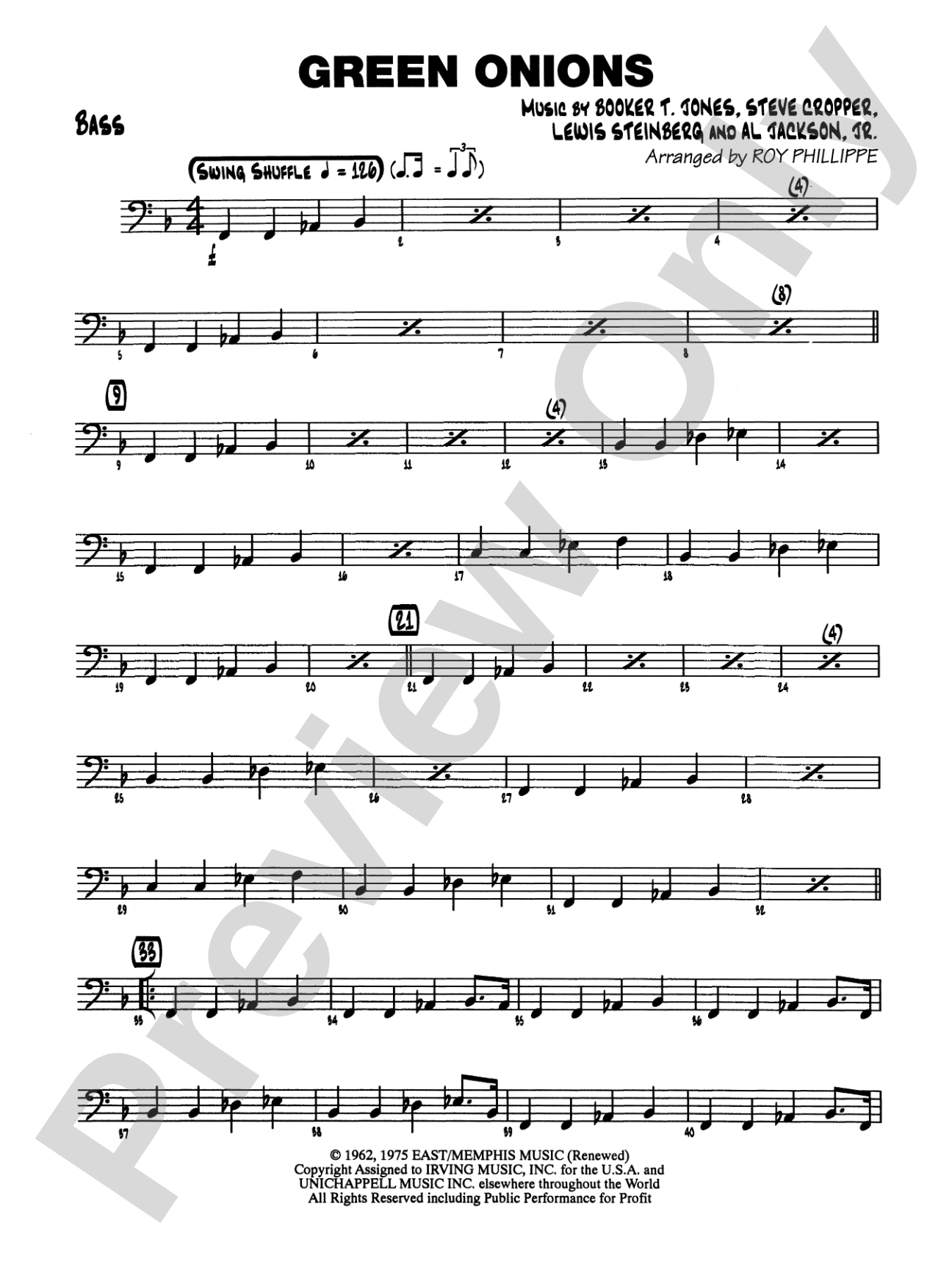 Green Onions: String Bass