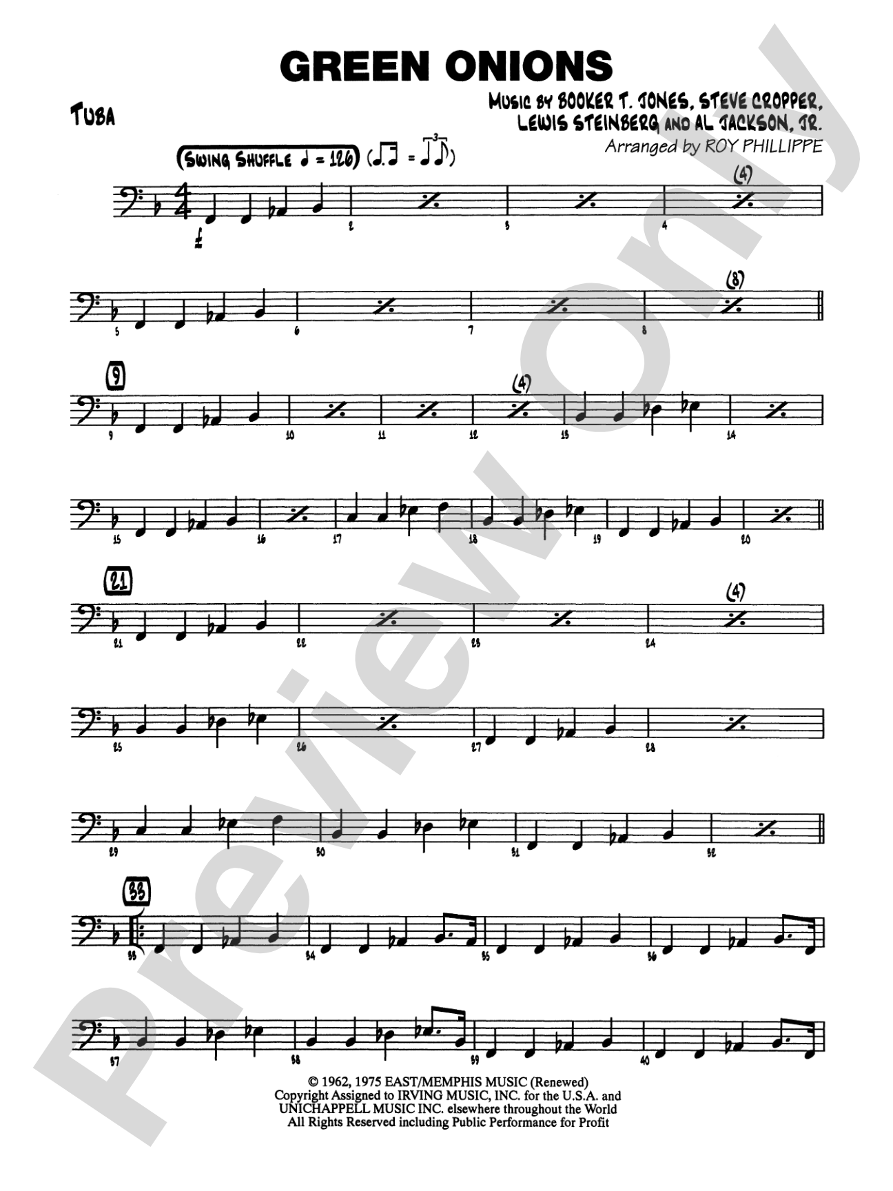 Green Onions: Tuba
