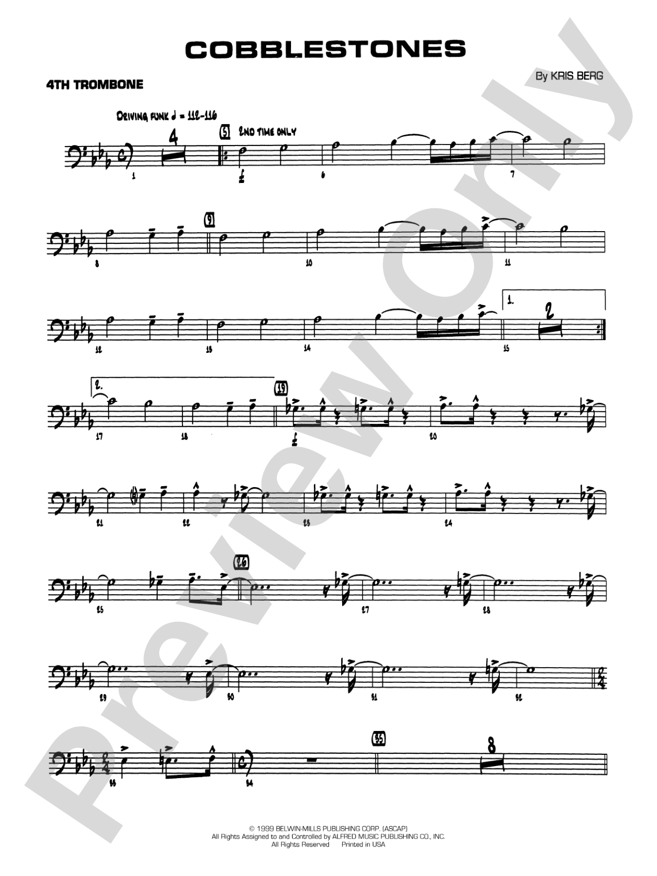 Cobblestones: 4th Trombone
