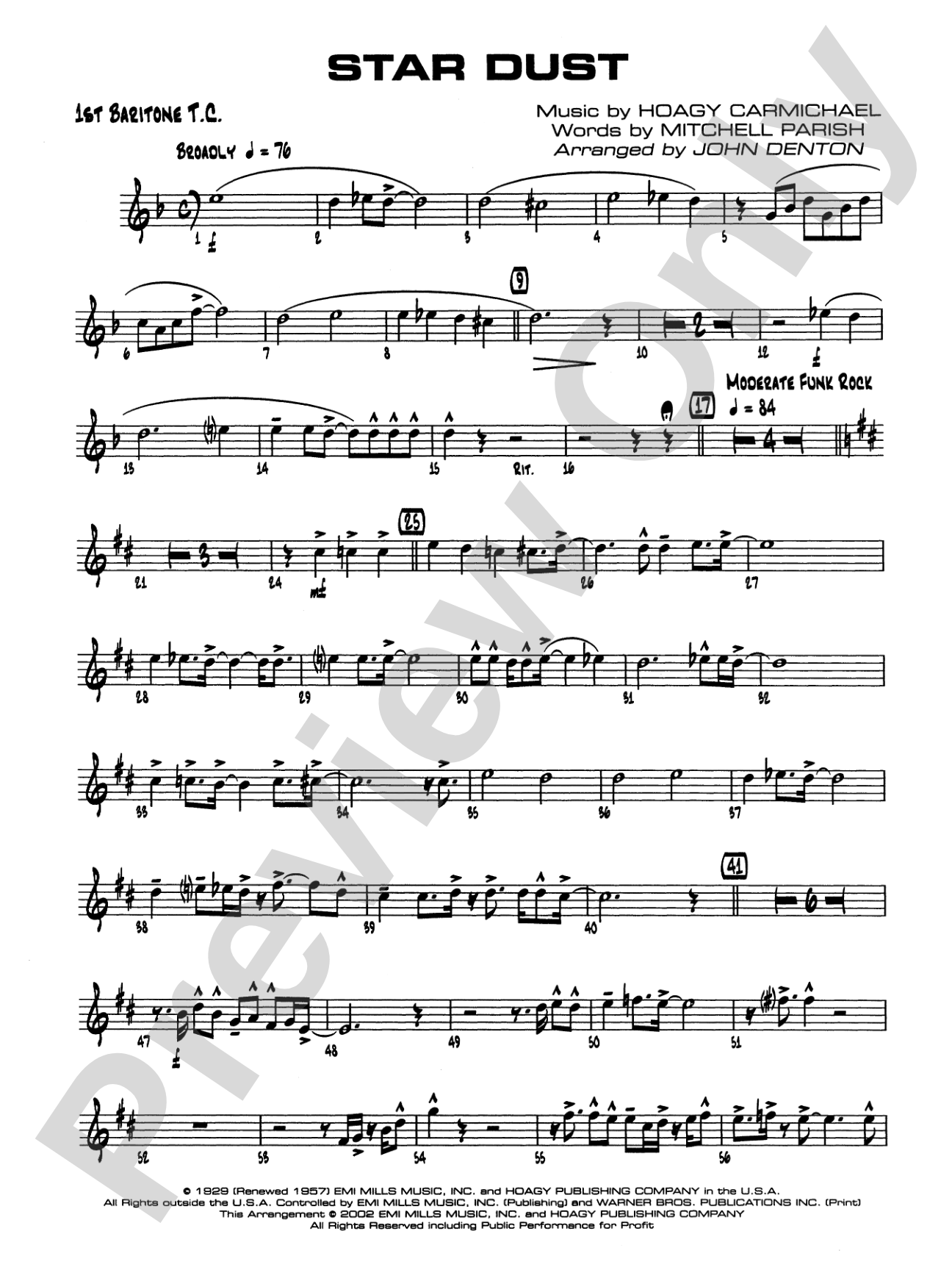 Star Dust: Baritone T.C.