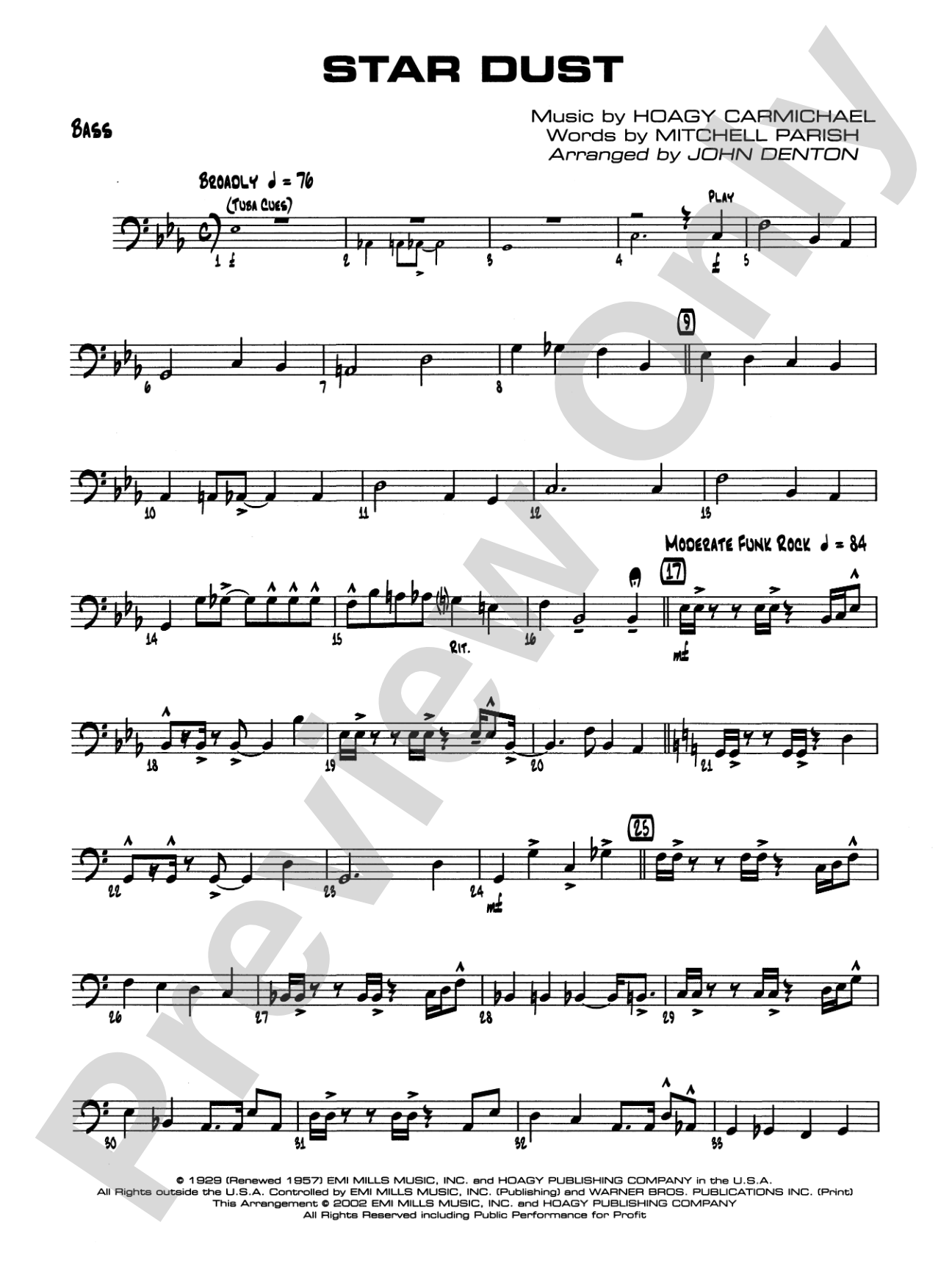 Star Dust: String Bass